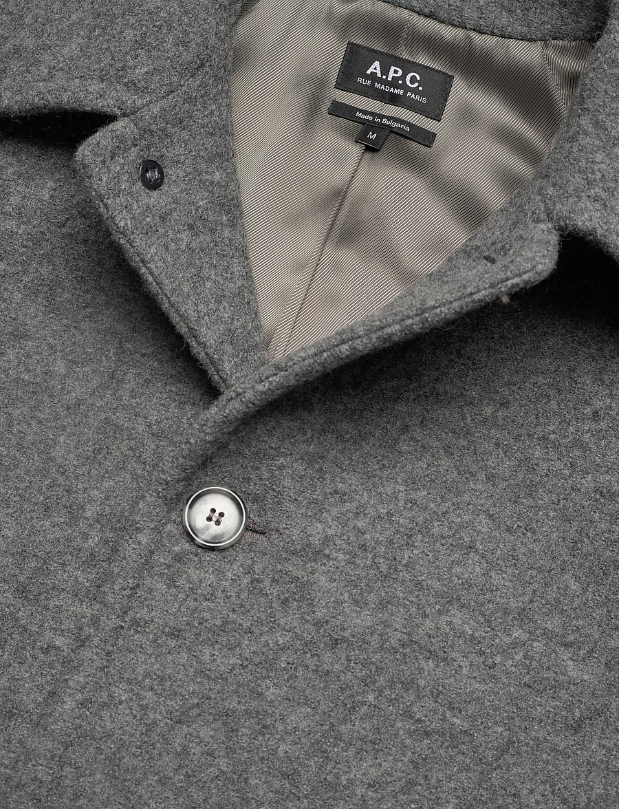 A.P.C. - Coat Gaston - wollmäntel - gris chine - 2