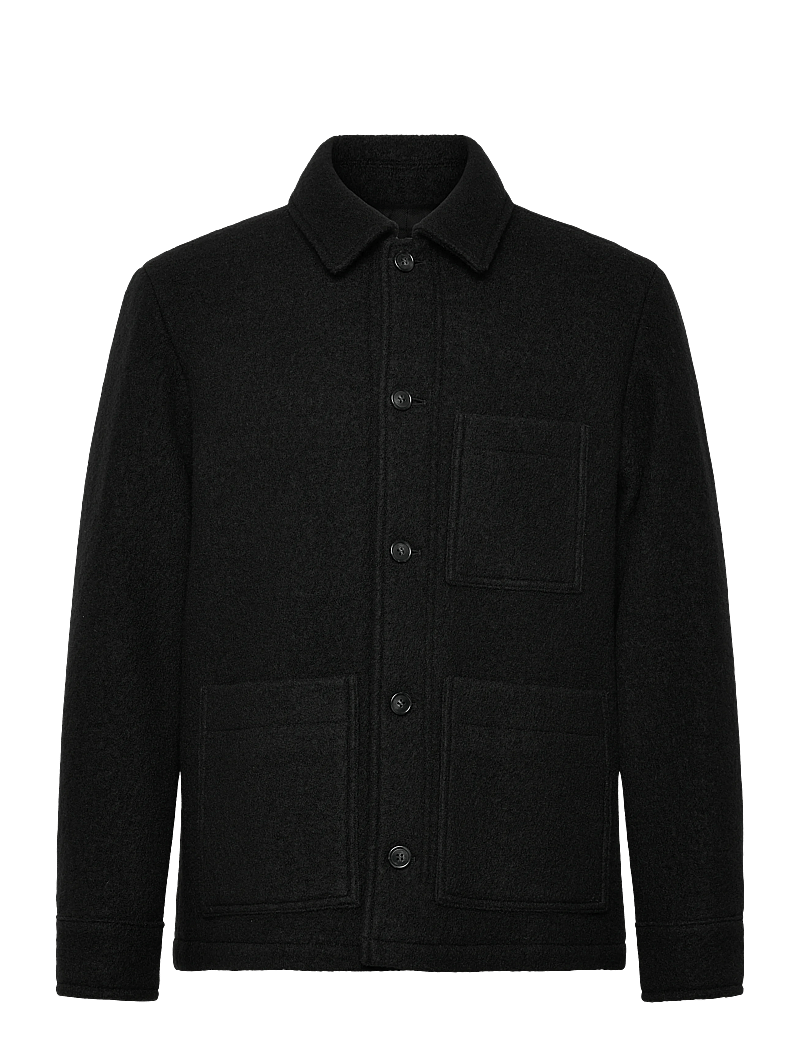 A.P.C. - Emile Logo Vest - jacken - noir - 0