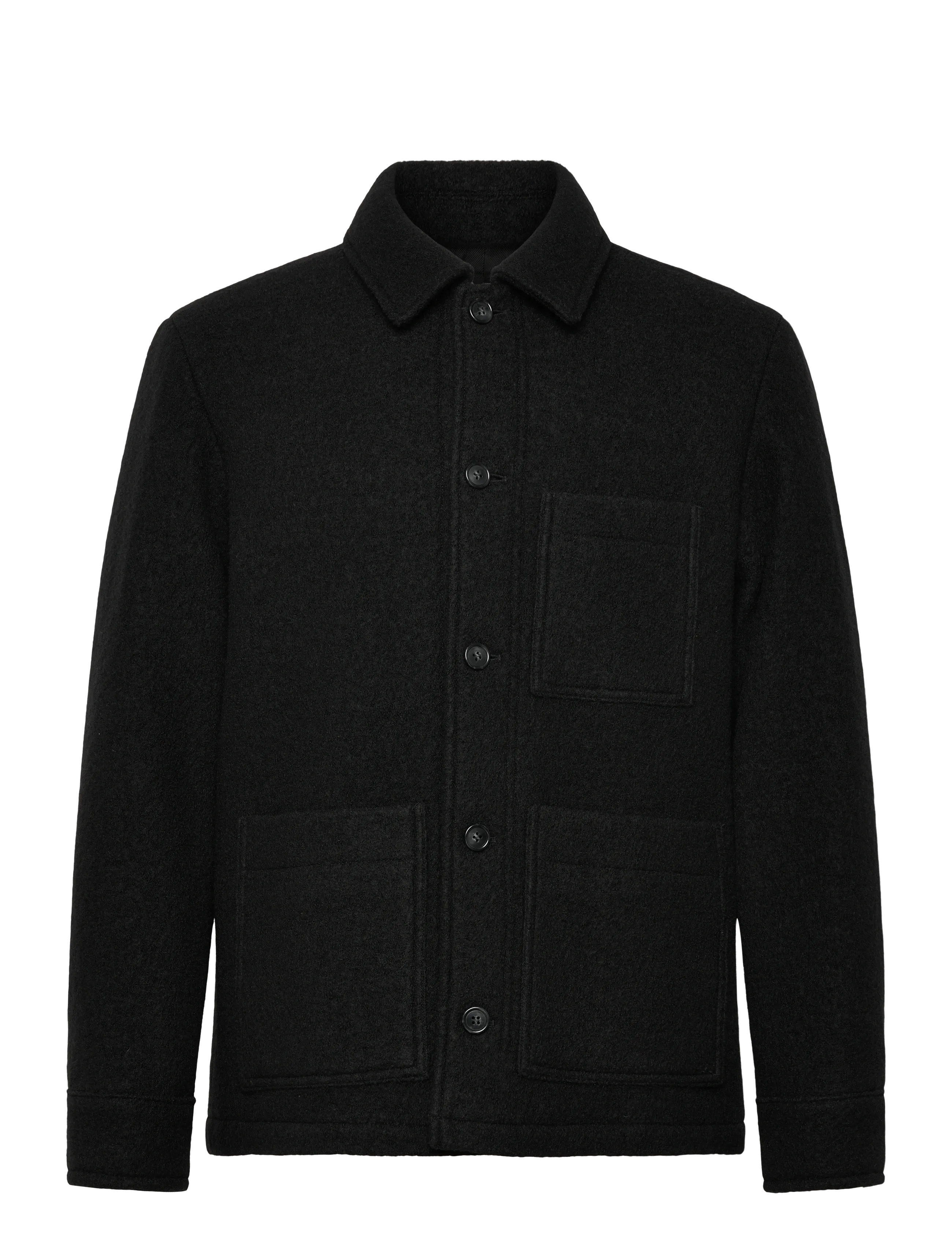 A.P.C. Emile Logo Vest - Overtøj - NOIR / black