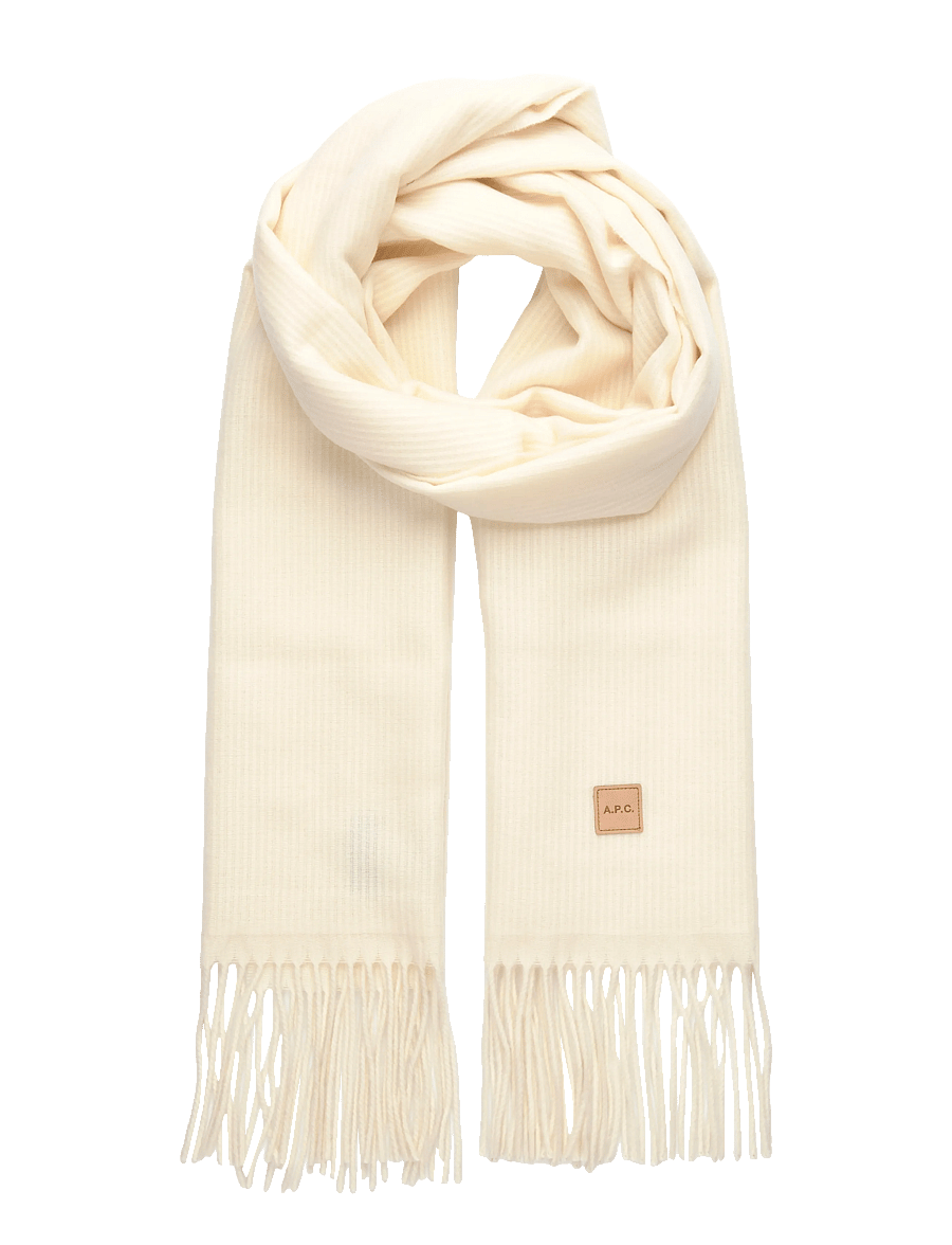 A.P.C. - scarf aria - hverdags stil - ecru - 0