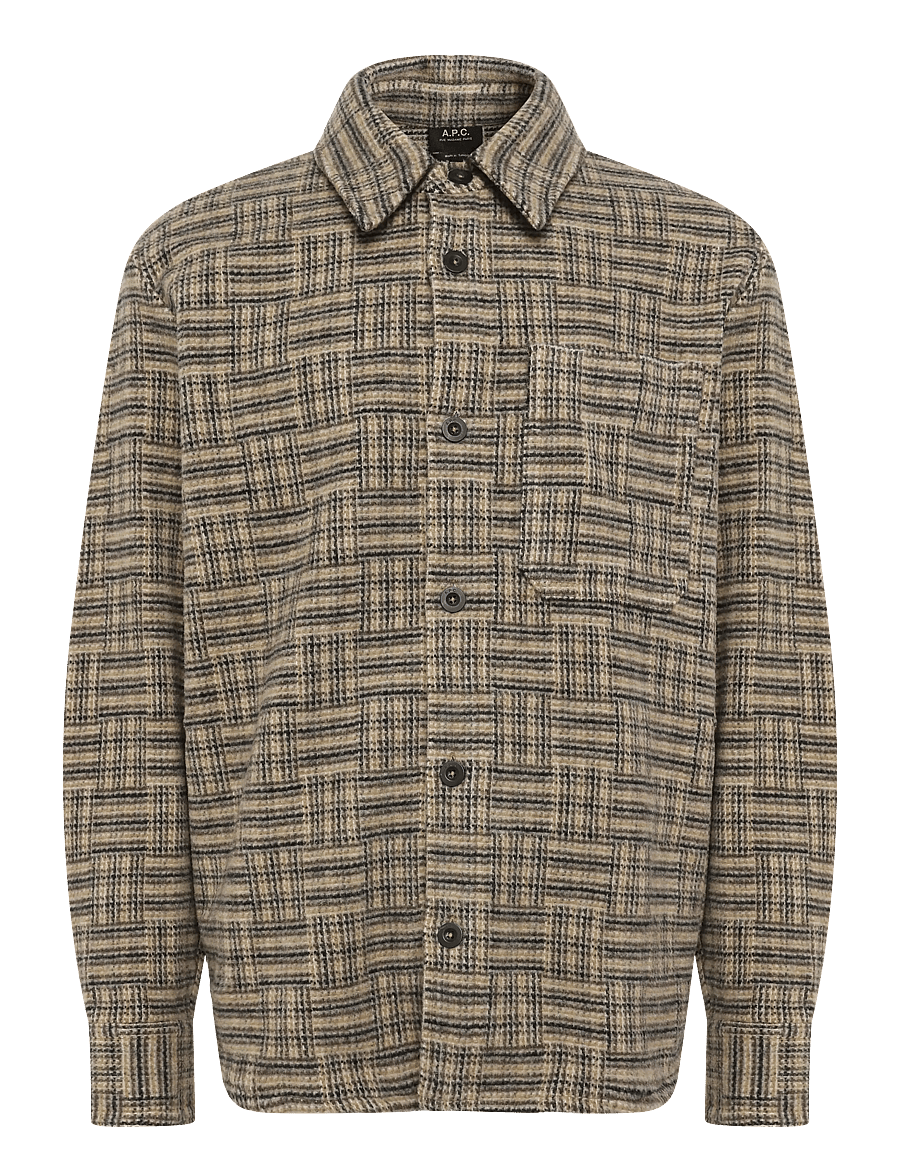 A.P.C. - surchemise baptiste - jackor - beige - 0