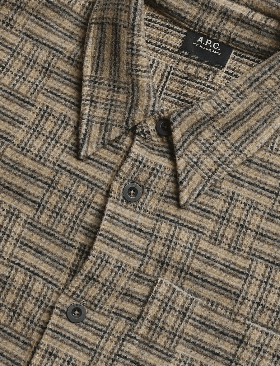 A.P.C. - surchemise baptiste - jackor - beige - 2
