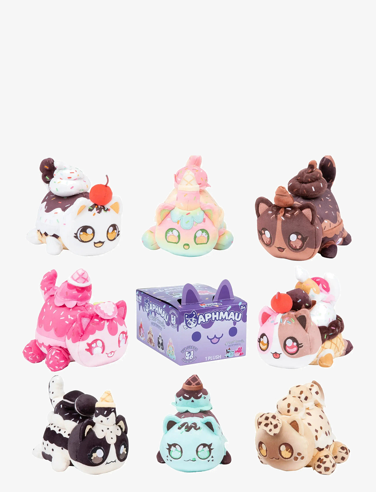 Aphmau - Aphmau Mystery Plush 15 cm Ice Cream Asst. - mjukisdjur - muti - 0