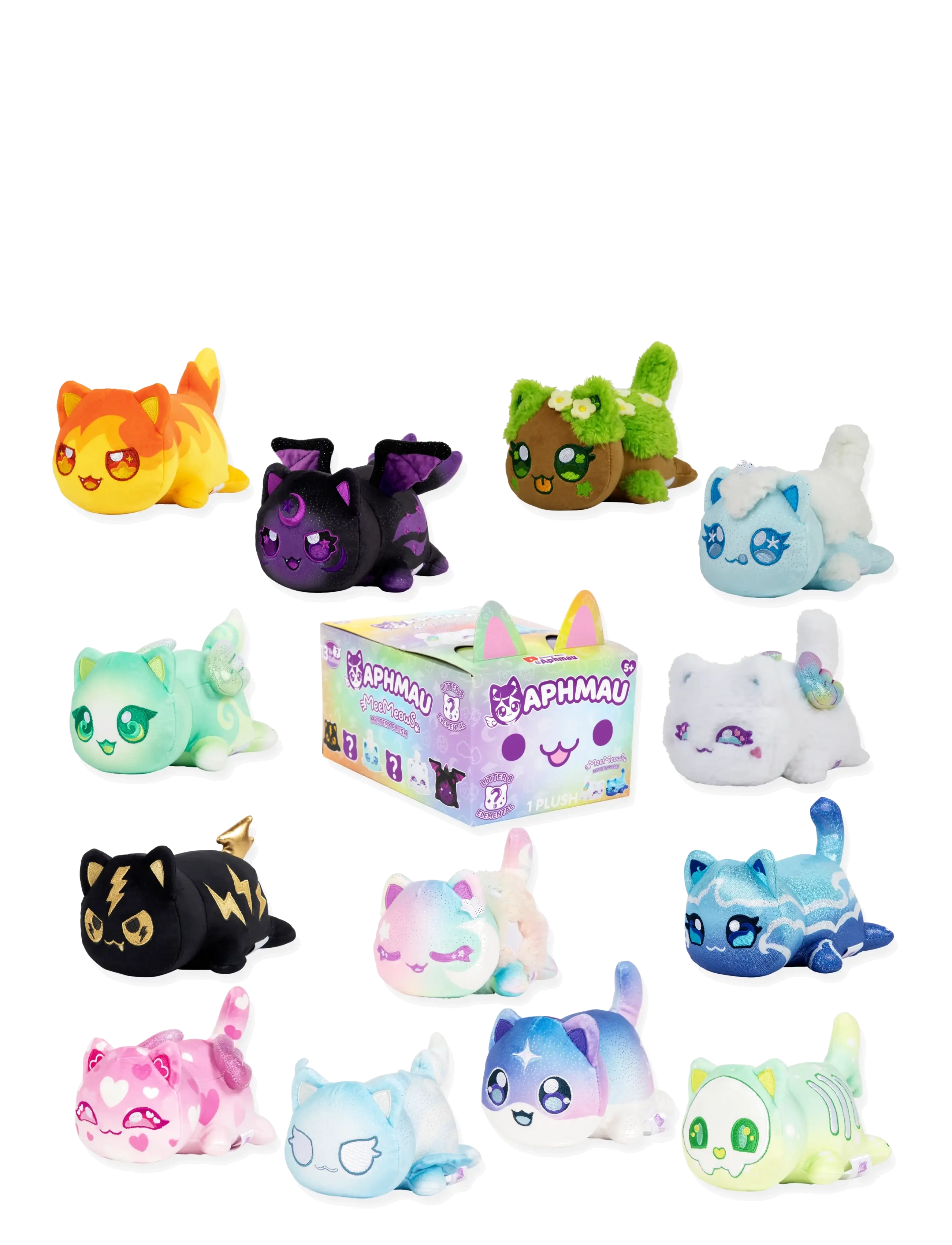 Aphmau - Aphmau Mystery Meemeow Elemental Plush 15 CM Asst. - bamser - muti - 2