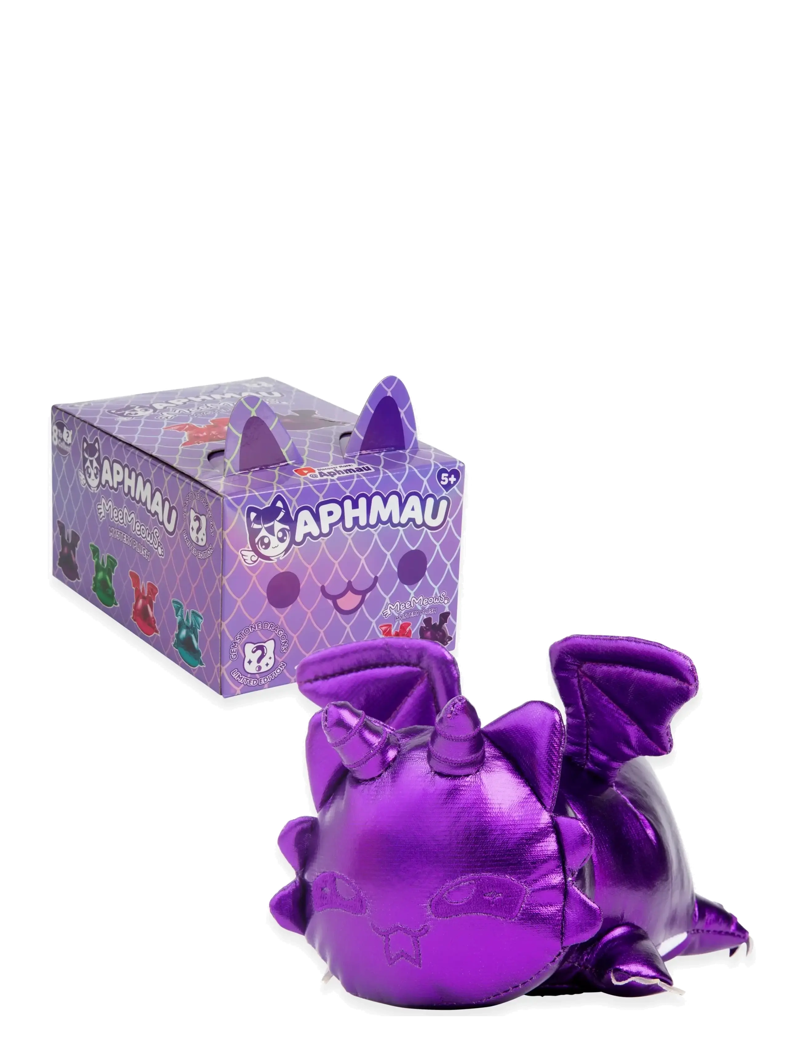 Aphmau Aphmau Mystery Meemeow Dragons Plush 15 cm Asst., One Size, Purple, Soft Legetøj > Stuffed Legetøj, Børn