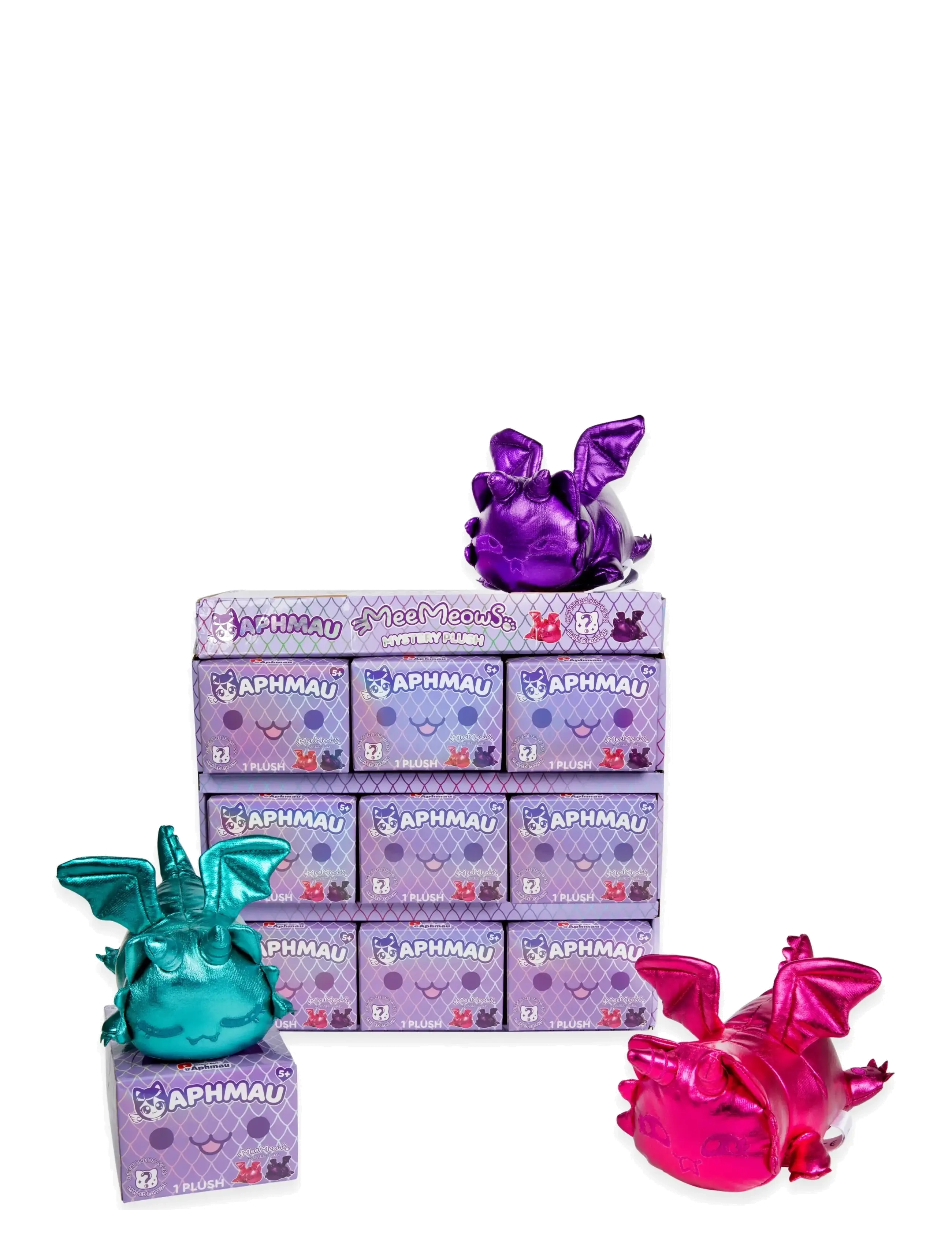 Aphmau - Aphmau Mystery Meemeow Dragons Plush 15 CM Asst. - mjúk leikföng & fígúrur - muti - 2