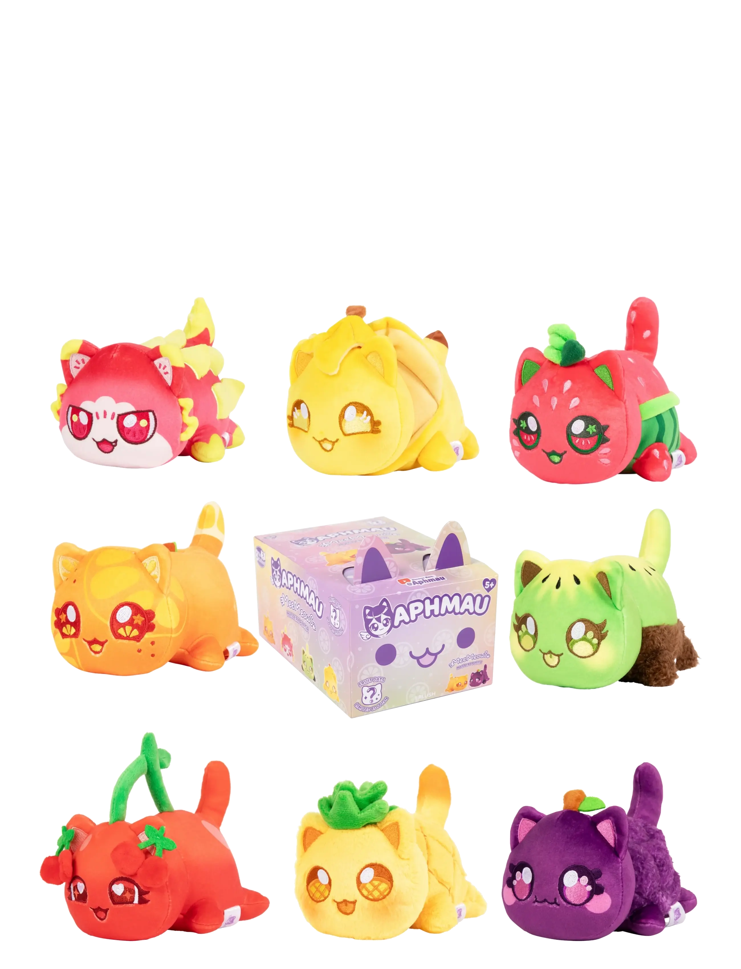 Aphmau - Aphmau Mystery Meemeow Fruit Plush 15 Cm Asst. - bamser - multi - 1