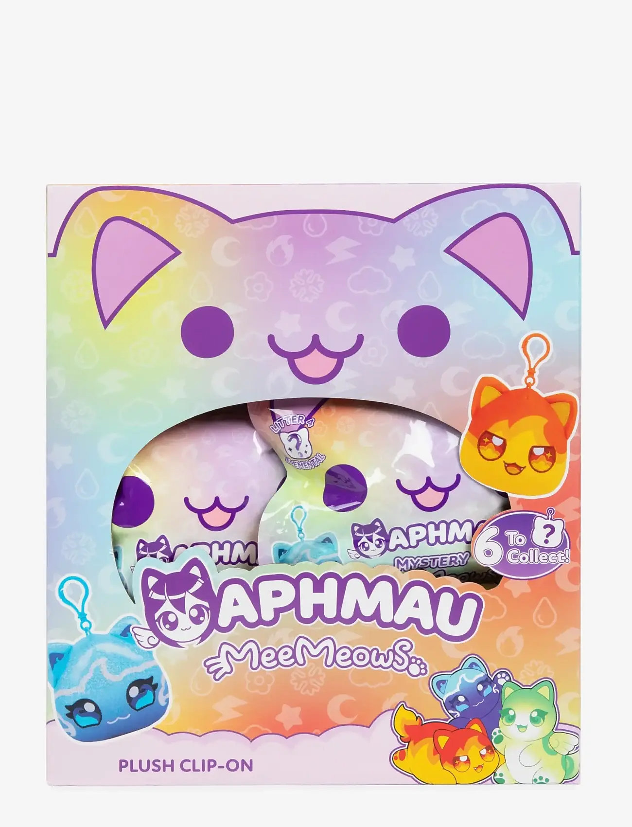 Aphmau - Aphmau Elemental Plush Clip-Ons In CDU Asst. - actionfigurer - muti - 0