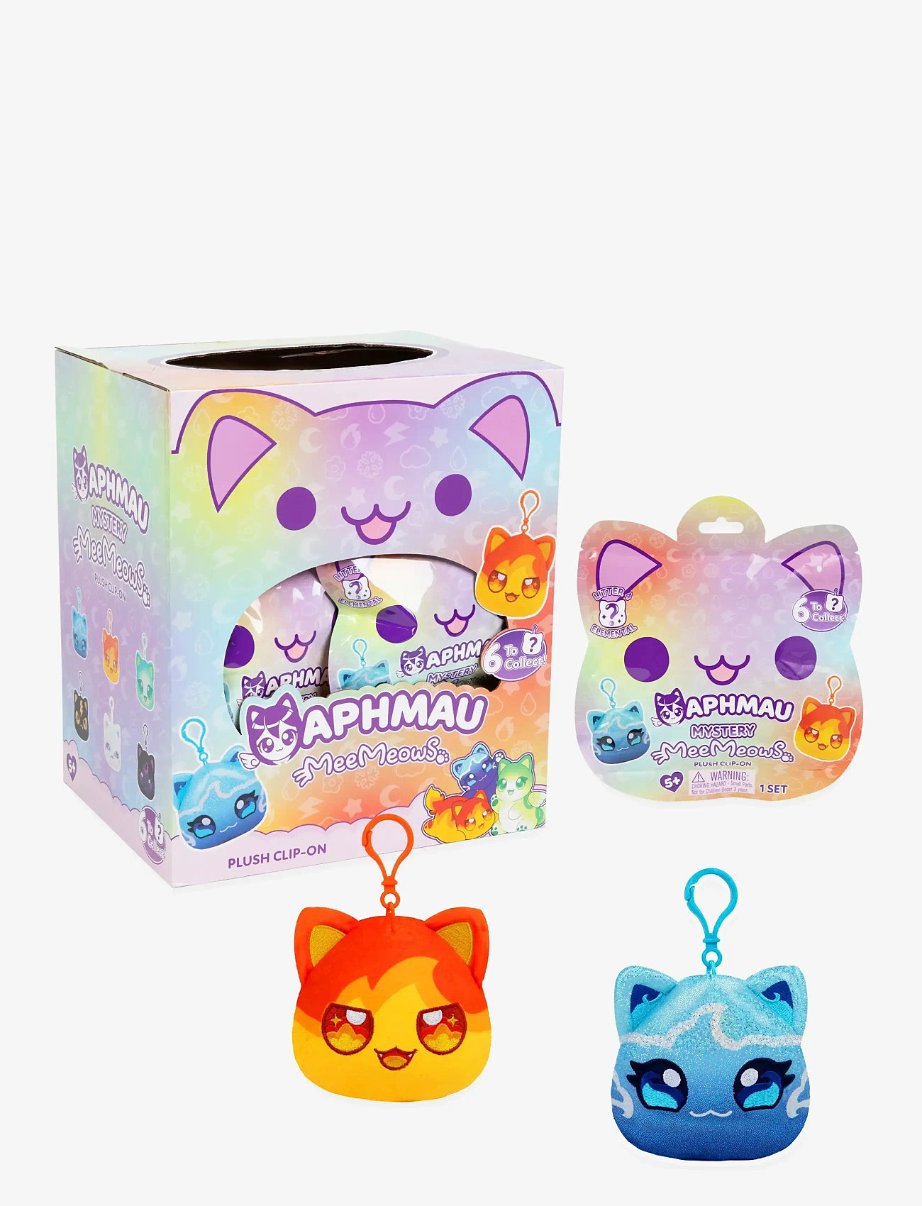 Aphmau - Aphmau Elemental Plush Clip-Ons In CDU Asst. - actionfigurer - muti - 1