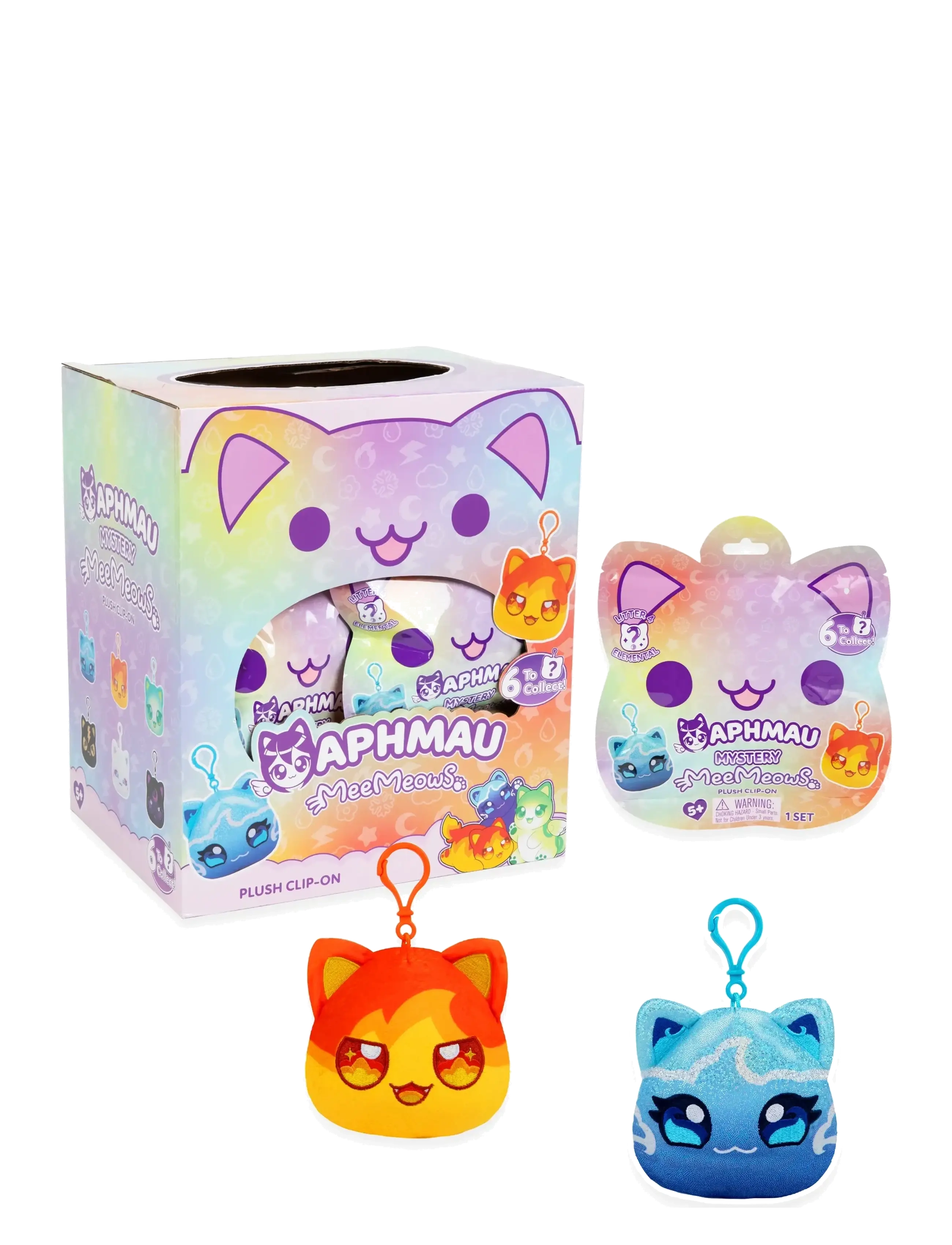 Aphmau - Aphmau Elemental Plush Clip-Ons In CDU Asst. - actionfigurer - muti - 1