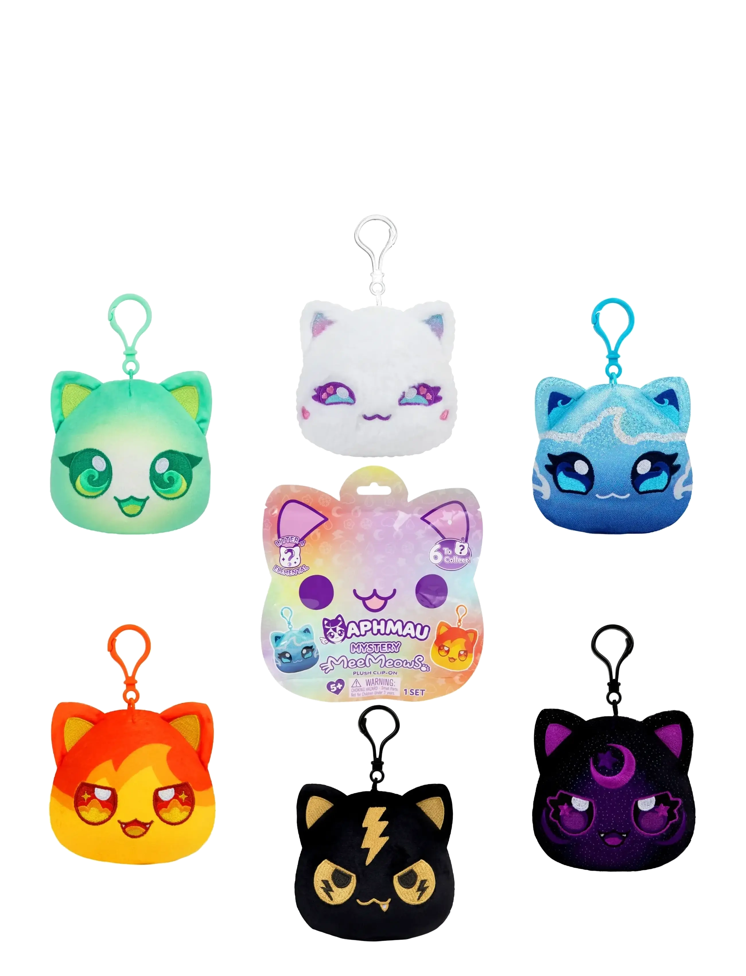 Aphmau - Aphmau Elemental Plush Clip-Ons In CDU Asst. - actionfigurer - muti - 2