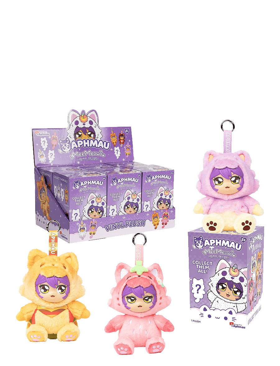 Aphmau - Aphmau Vinyl Plush Bag Charm 15cm Asst. - mjuka leksaker - multi - 1