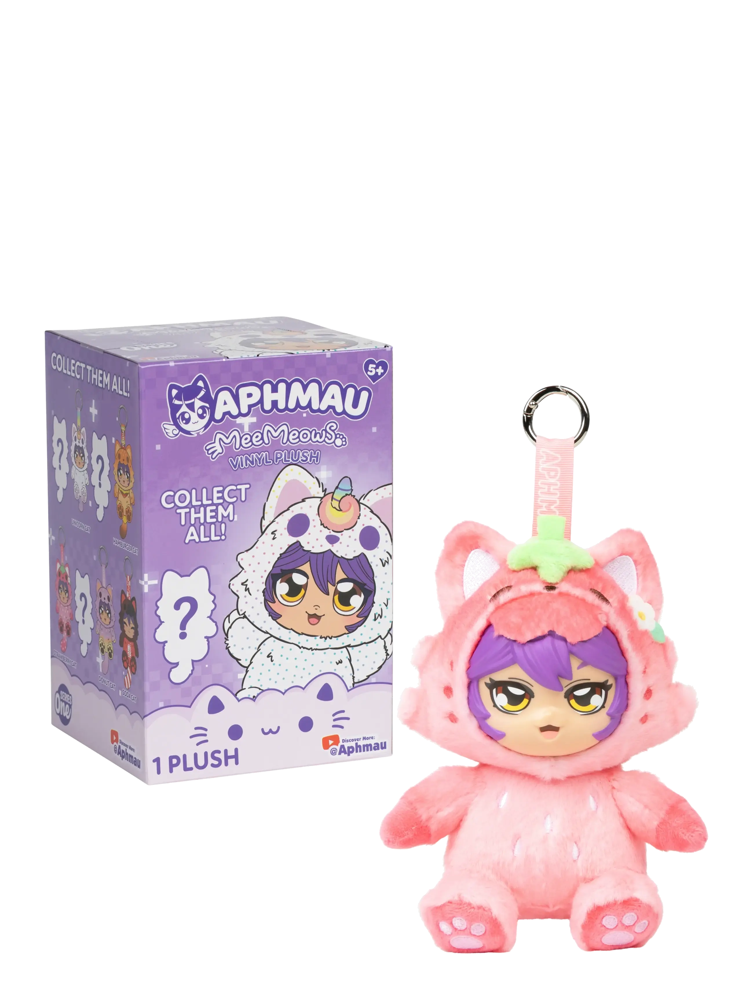 Aphmau - Aphmau Vinyl Plush Bag Charm 15cm Asst. - julklappar under 500kr - multi - 5