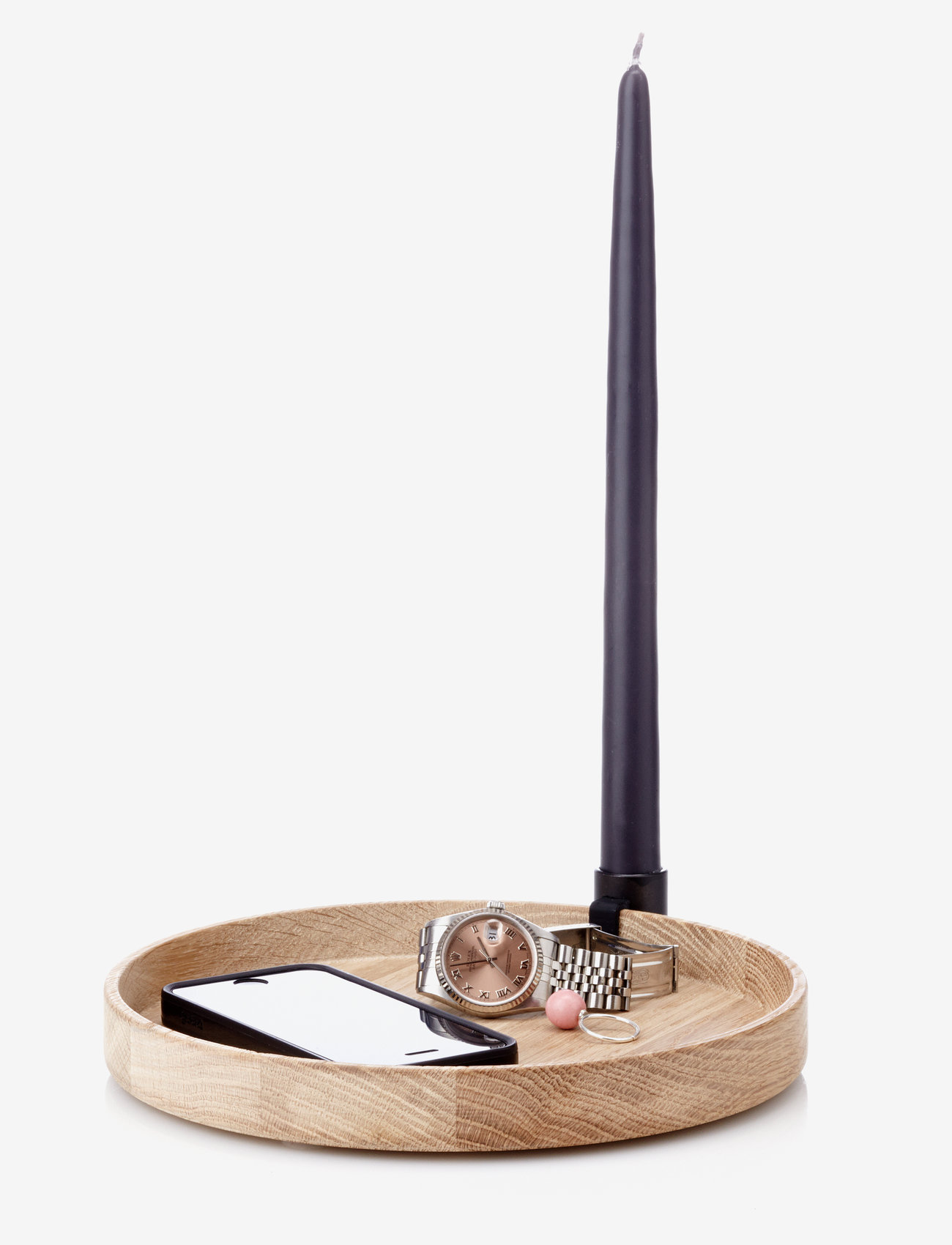 applicata - Luna - ljusstakar - oak/black - 4