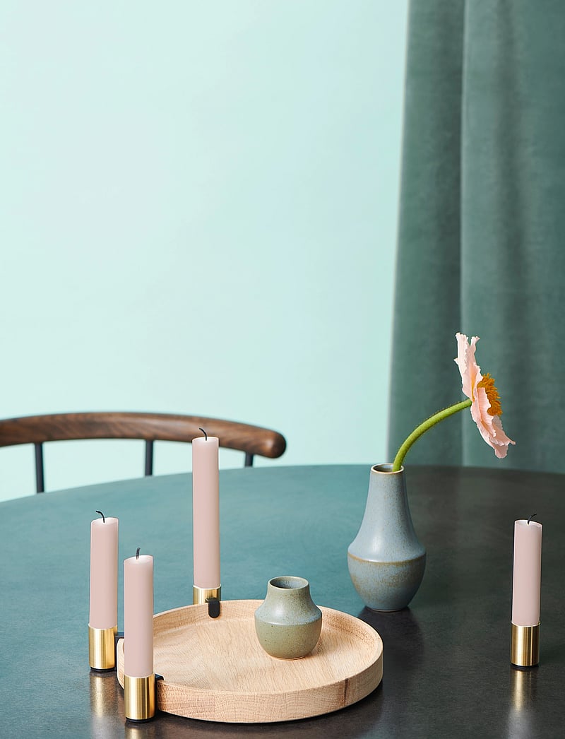applicata - Luna - kerzenständer - oak/brass - 5