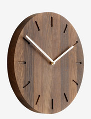 applicata - Watch:Out - wall clocks - smoked oak/brass - 0
