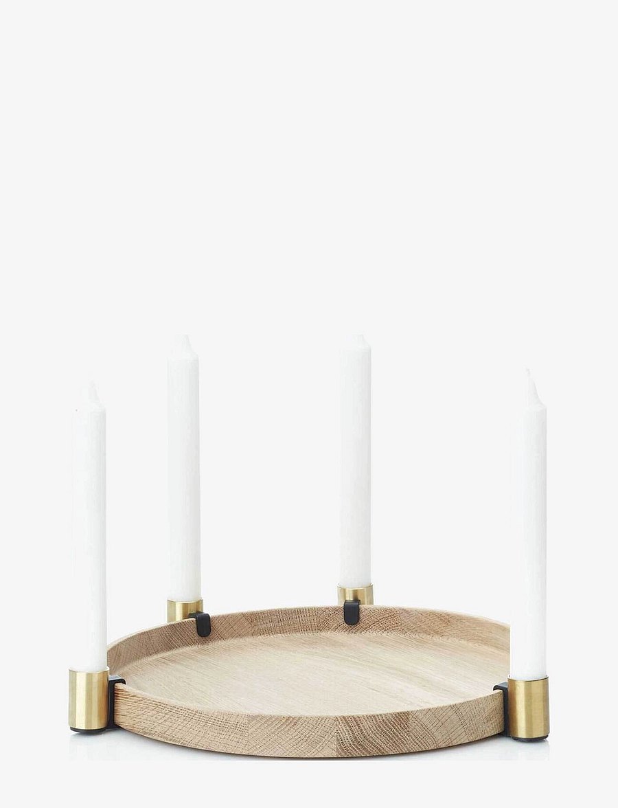 applicata - Luna MAXI - küünlajalad - oak/brass - 1