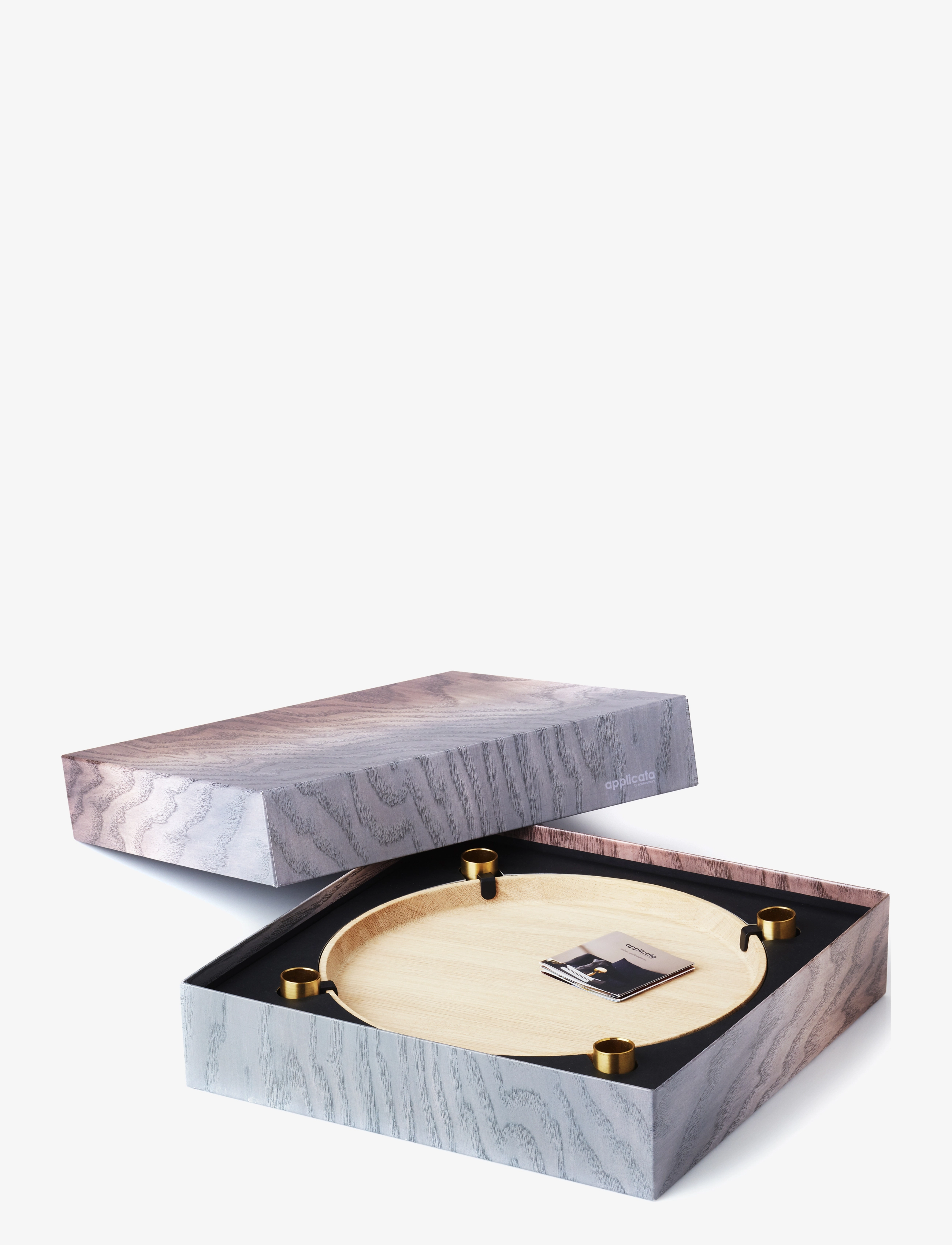 applicata - Luna MAXI - kandelaars - oak/brass - 2