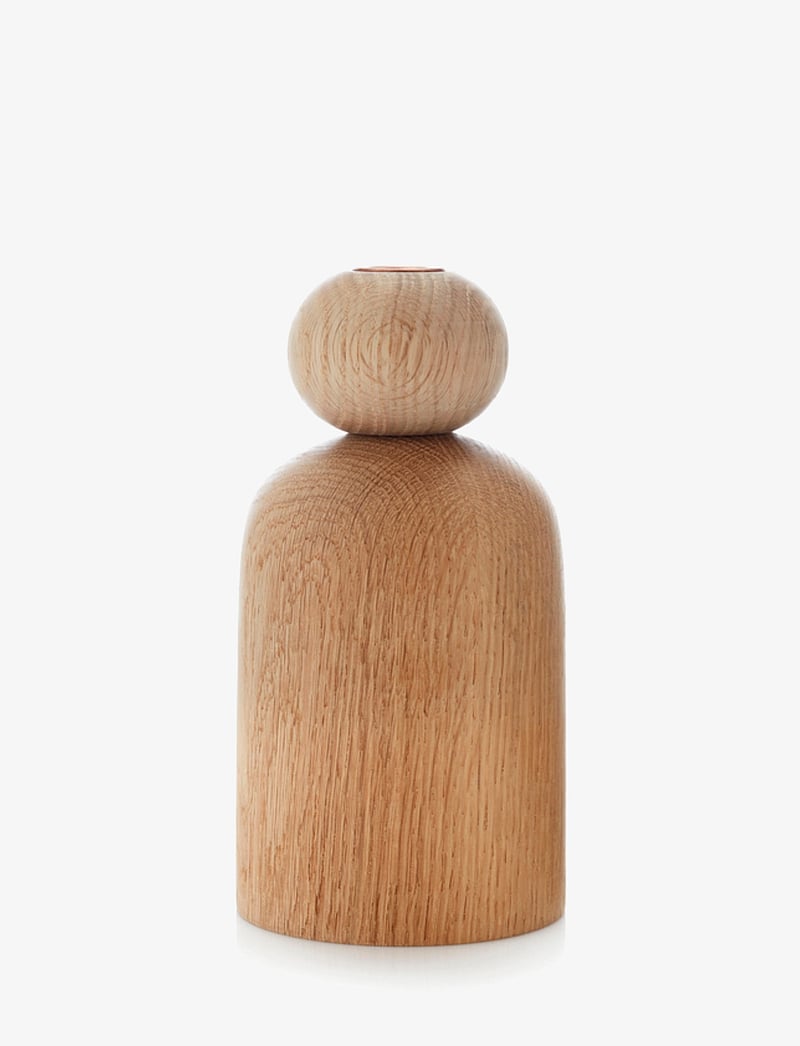 applicata - SHAPE, Ball vase - osta hinna alusel - oak - 0