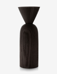 applicata - SHAPE, Cone vase - małe wazony - black stained oak - 0