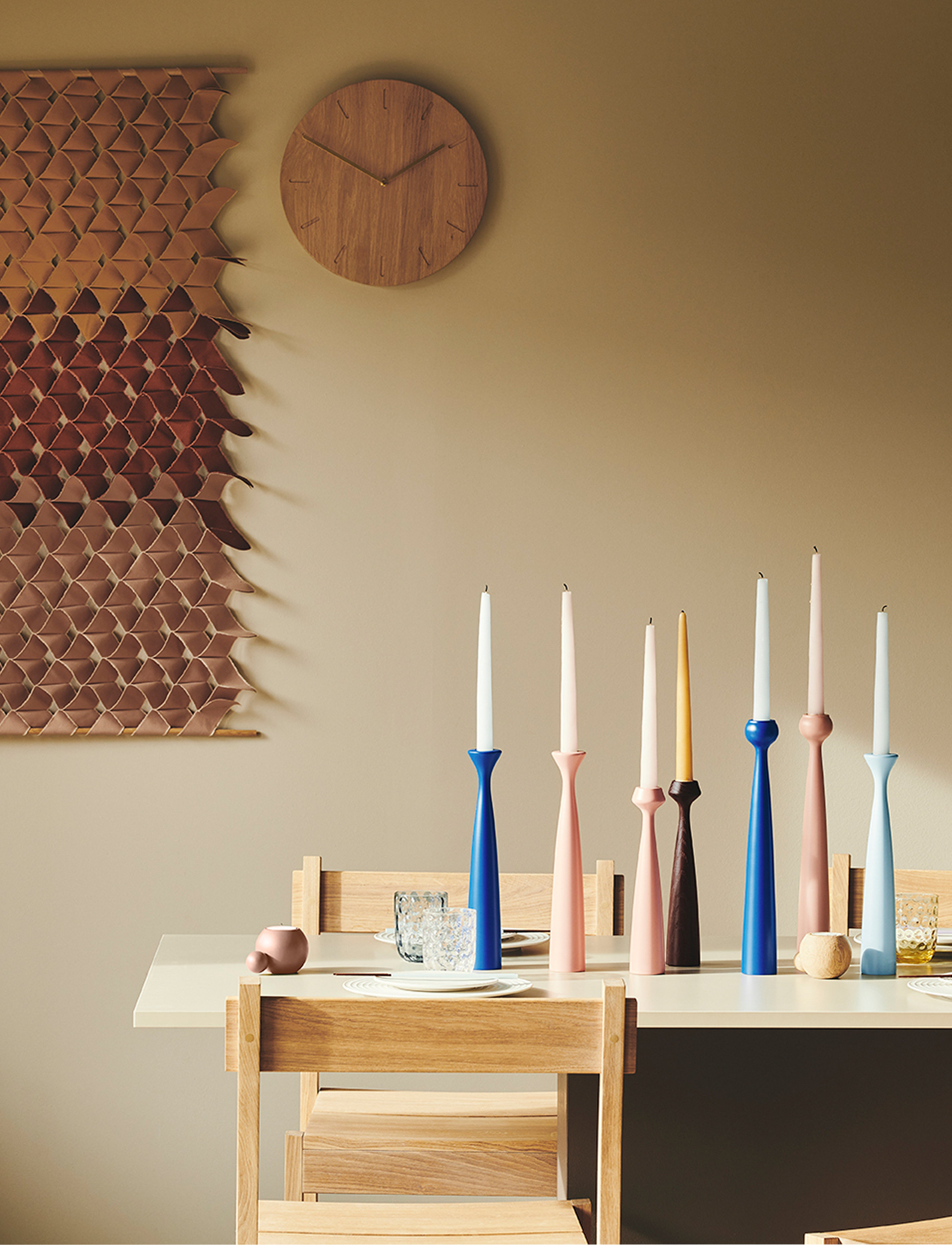applicata Rose Candleholder, H:29 cm, Blue, Lysestager & Lanterner > Lysestager, Unisex