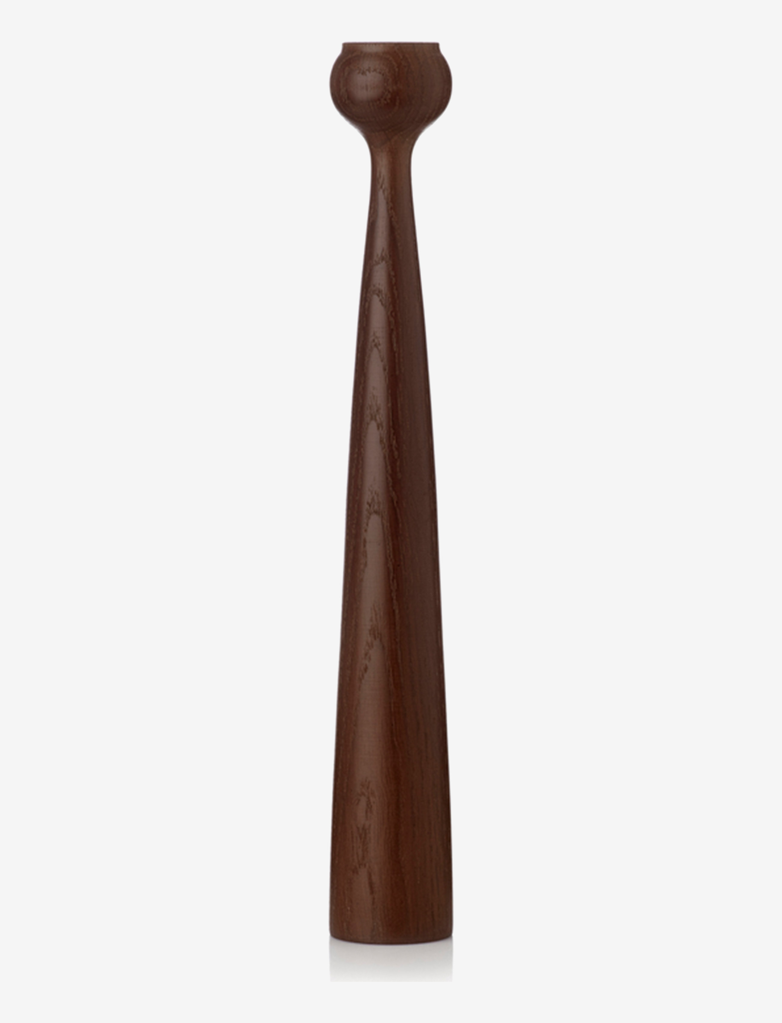 Tulip candleholder - SMOKED OAK