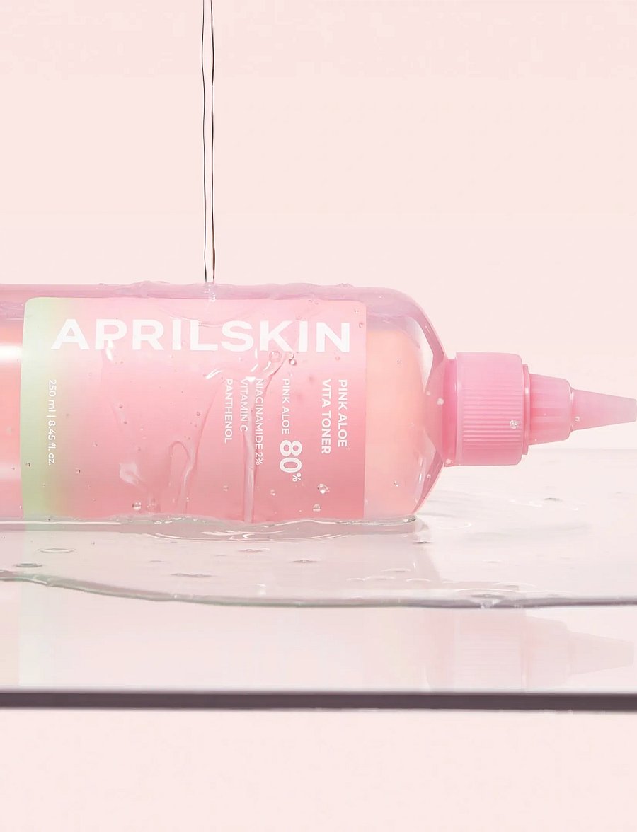 Aprilskin - Aprilskin - Pink Aloe Vita Toner (250 ml.) - niisutavad toonikud - clear - 0