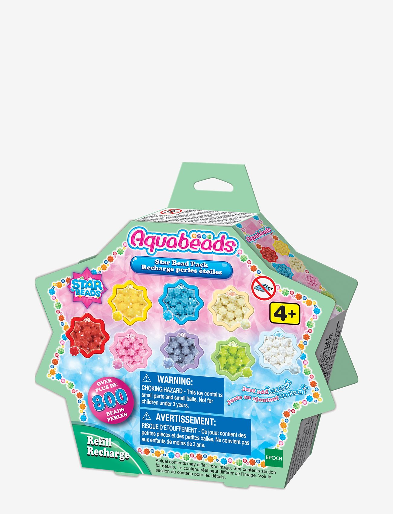 Aquabeads - Stjärnpärlor refill - pärlor - multicolor - 0