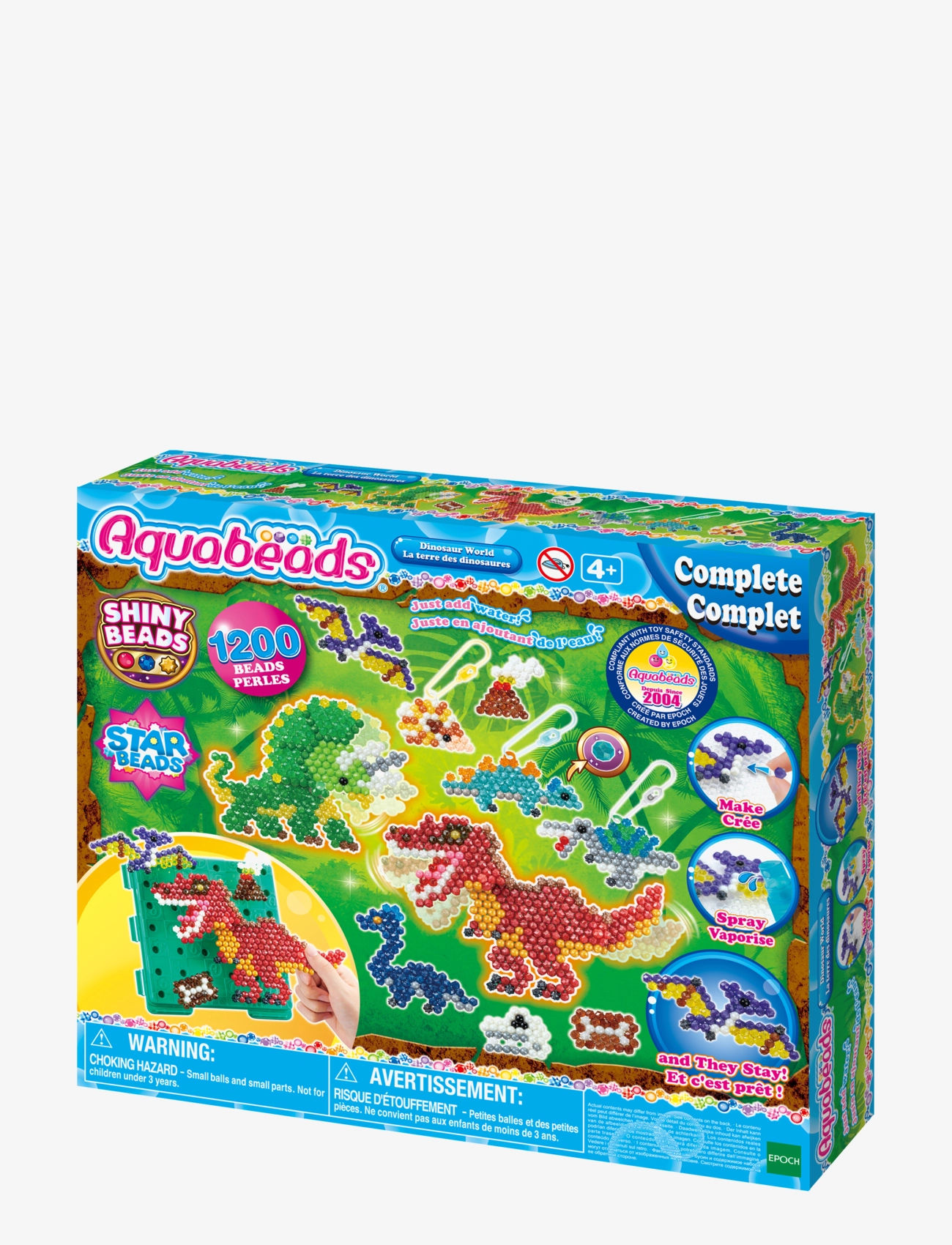 Aquabeads Dinosaurernes Verden, One Size, Multi/patterned, Håndværk > Perler, Børn