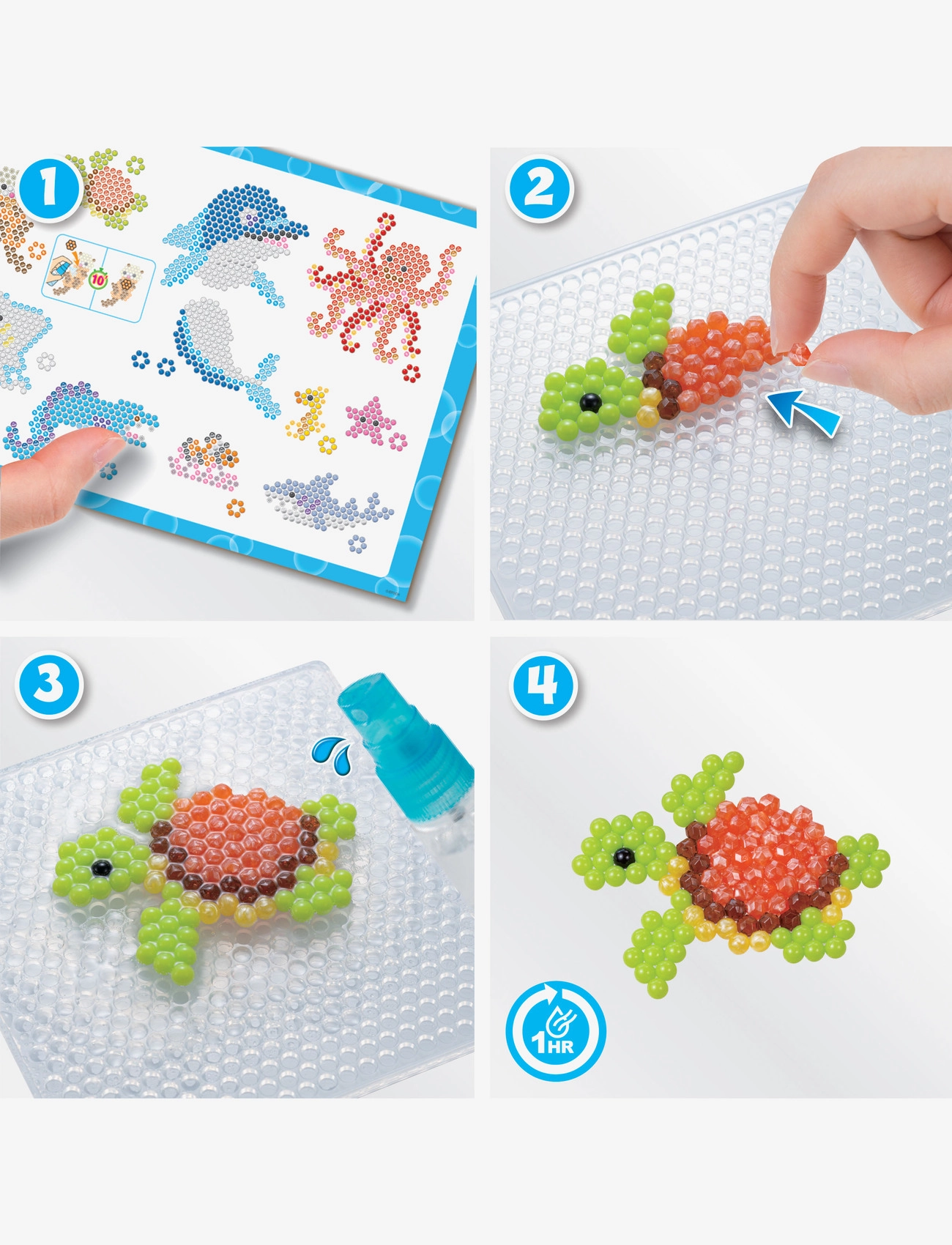 Aquabeads - Perlesæt havdyr - pärlor - mixed - 2