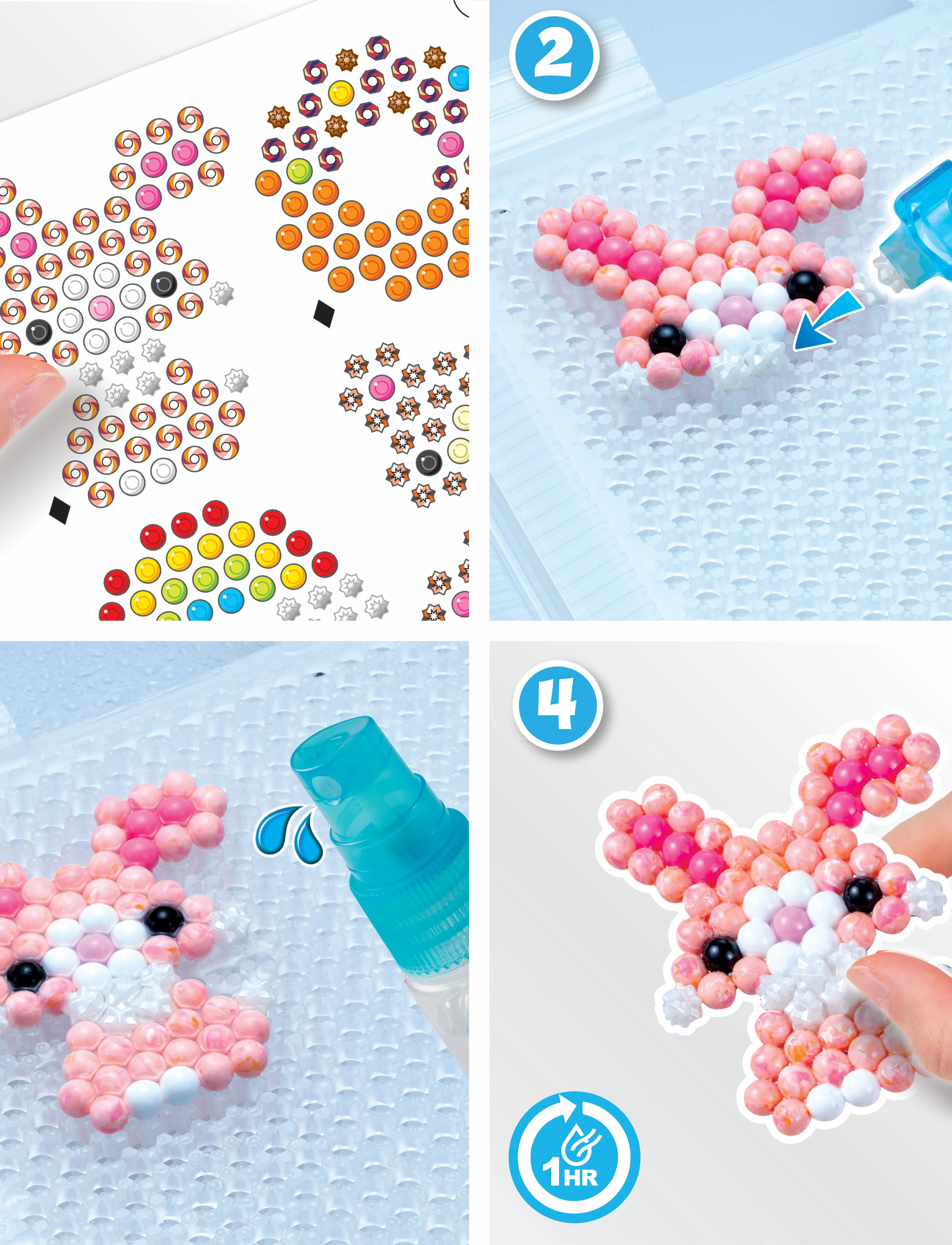 Aquabeads - Startset i väska - pysselset - mixed - 5