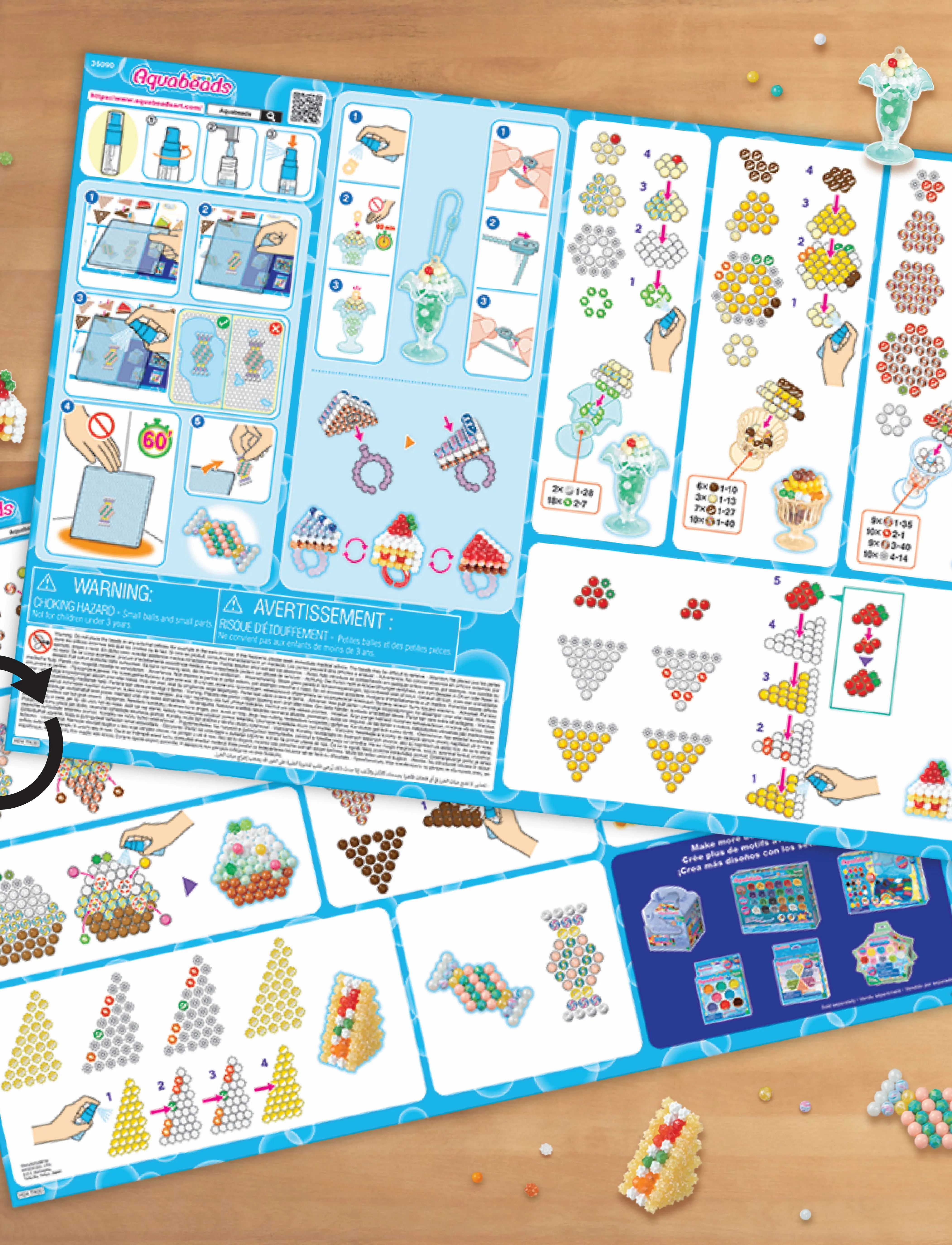 Aquabeads - Sweet Accessories Craft Kit - föndursett - mixed - 3