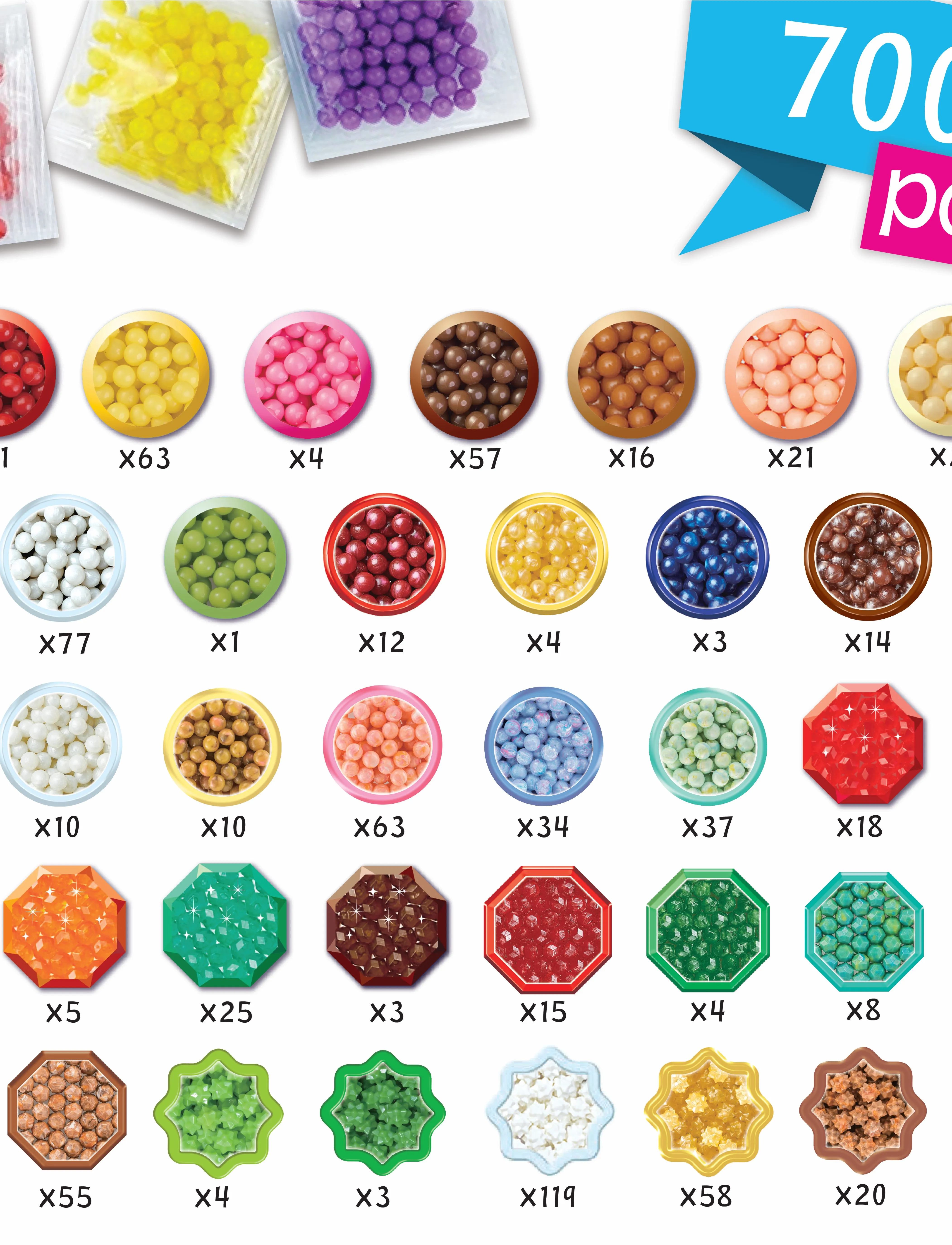 Aquabeads - Sweet Accessories Craft Kit - föndursett - mixed - 4