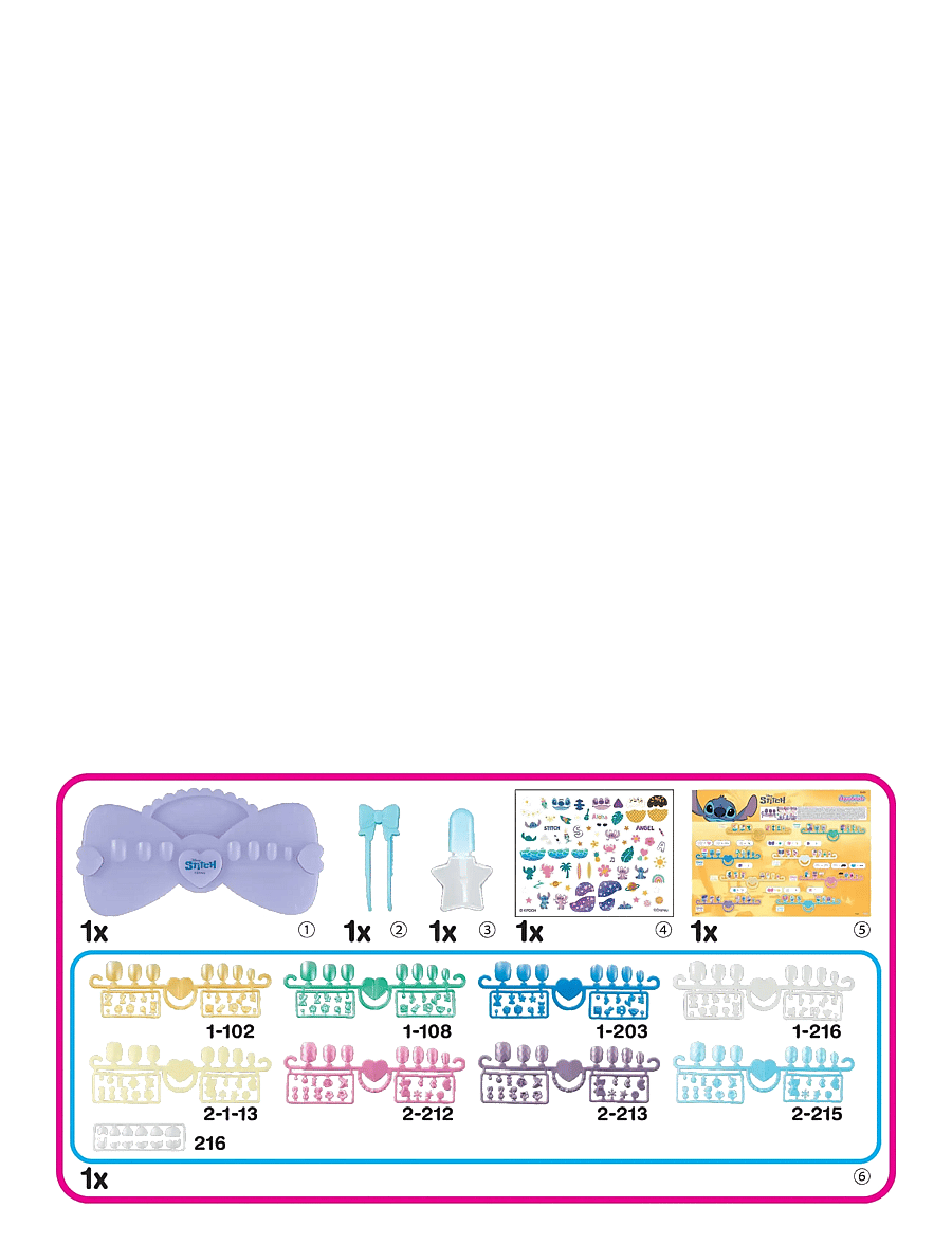 Aquabeads - Stitch Nail Designer Kit - smykker & accessories - mixed - 2
