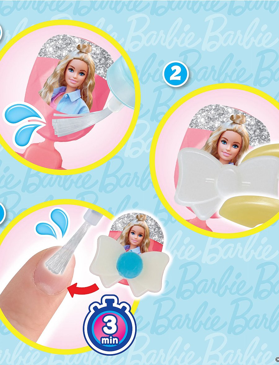 Aquabeads - Barbie Nail Designer Kit - kreasæt - mixed - 3