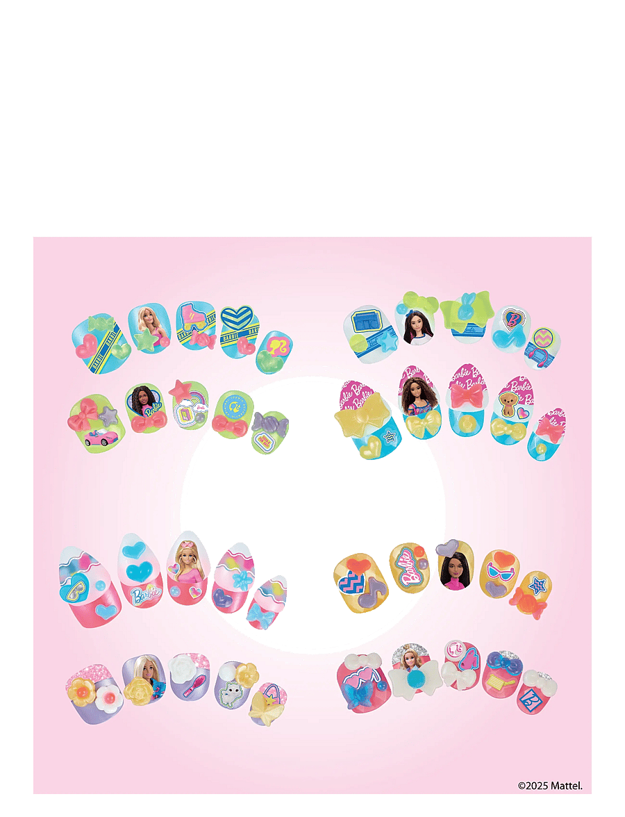 Aquabeads - Barbie Nail Designer Kit - kreasæt - mixed - 2