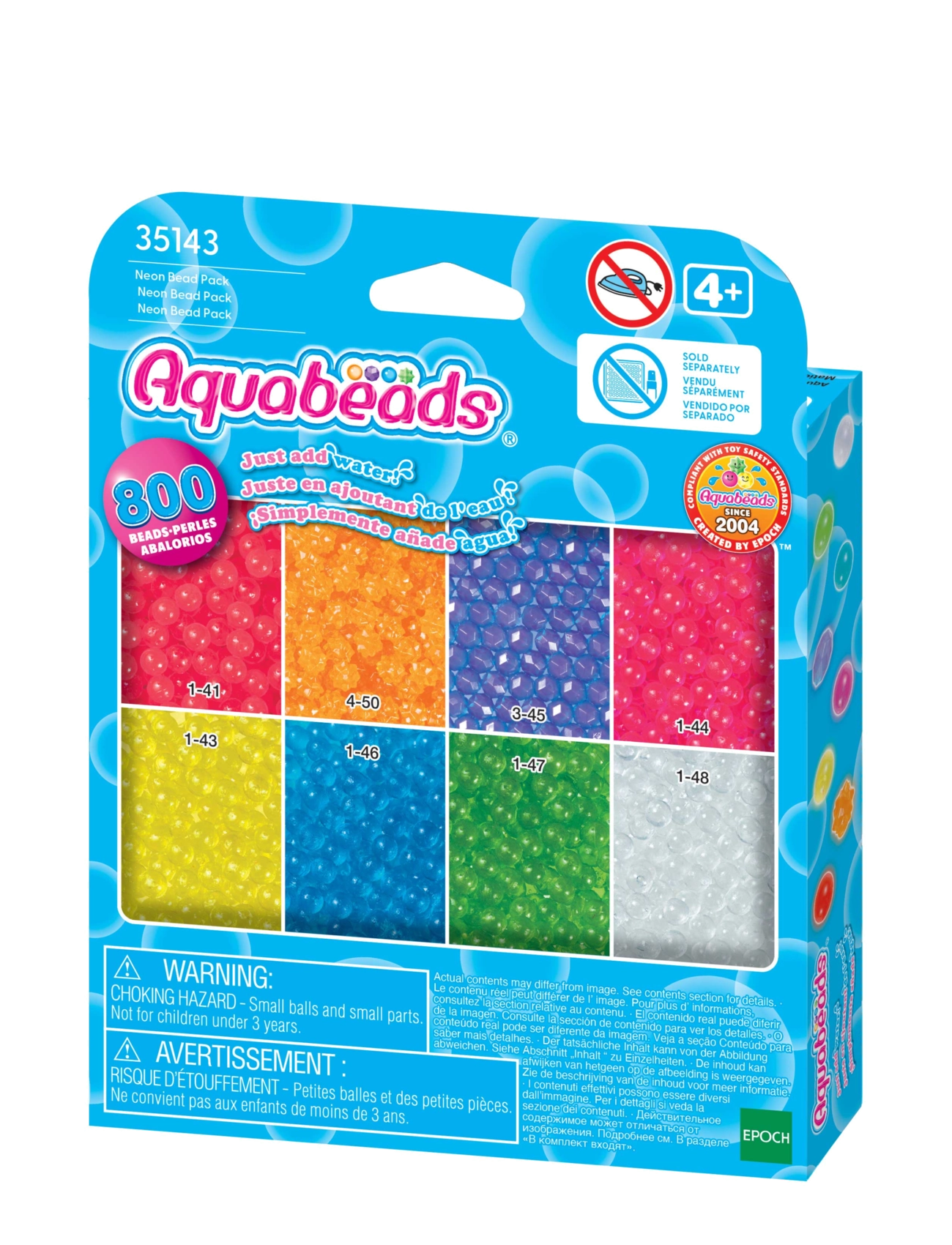 Aquabeads Neon Bead Pack - Tegne & Hobbyartikler - MIXED / multi