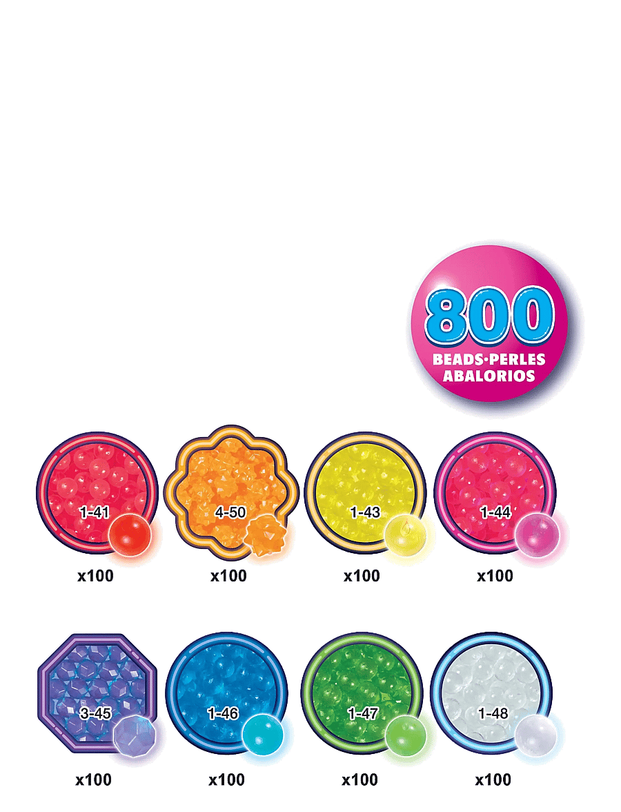 Aquabeads - Neon Bead Pack - perler - mixed - 1