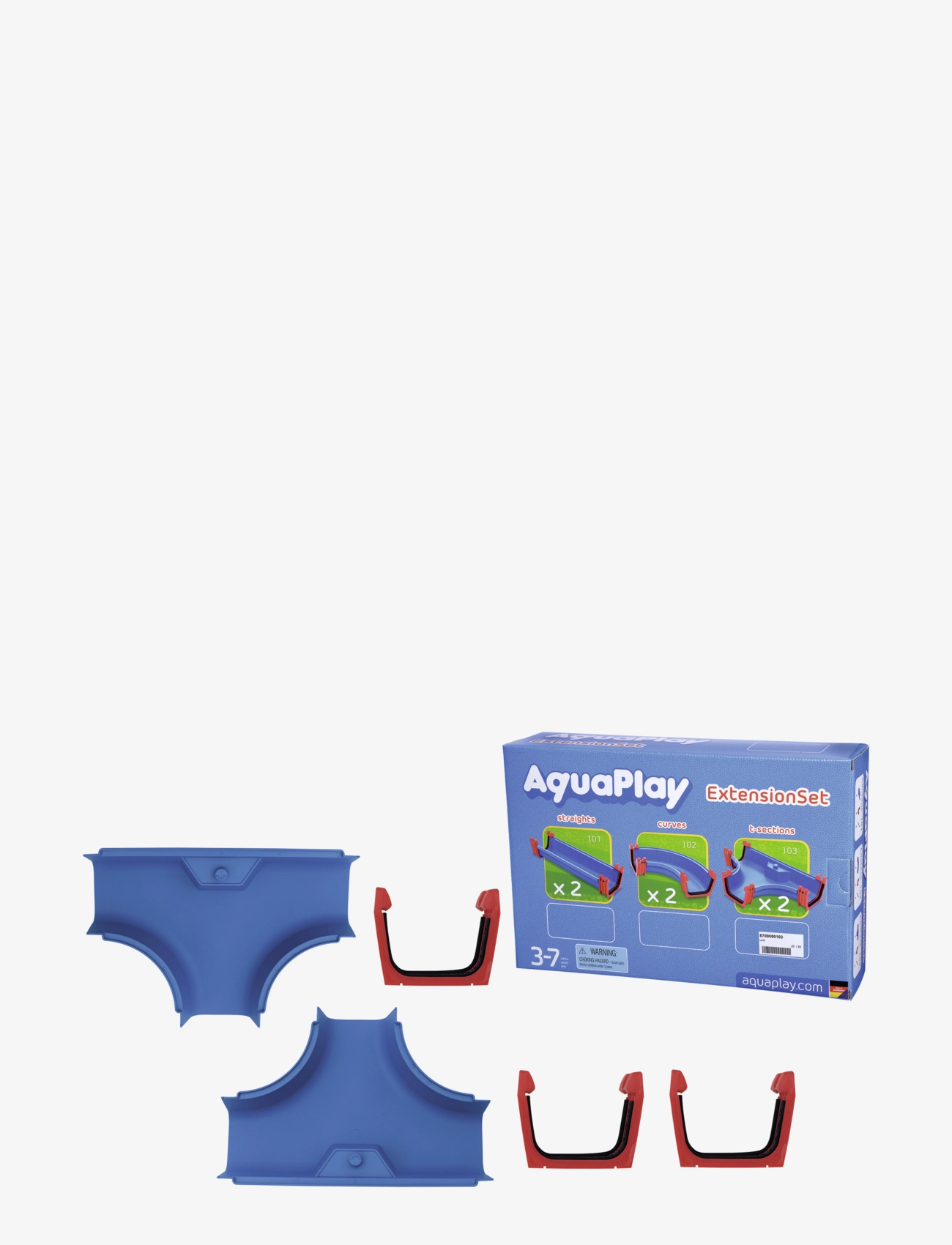 Aquaplay 2-Pack T-Sections, One Size, Water Spielzeug, Blau - Other Kinder