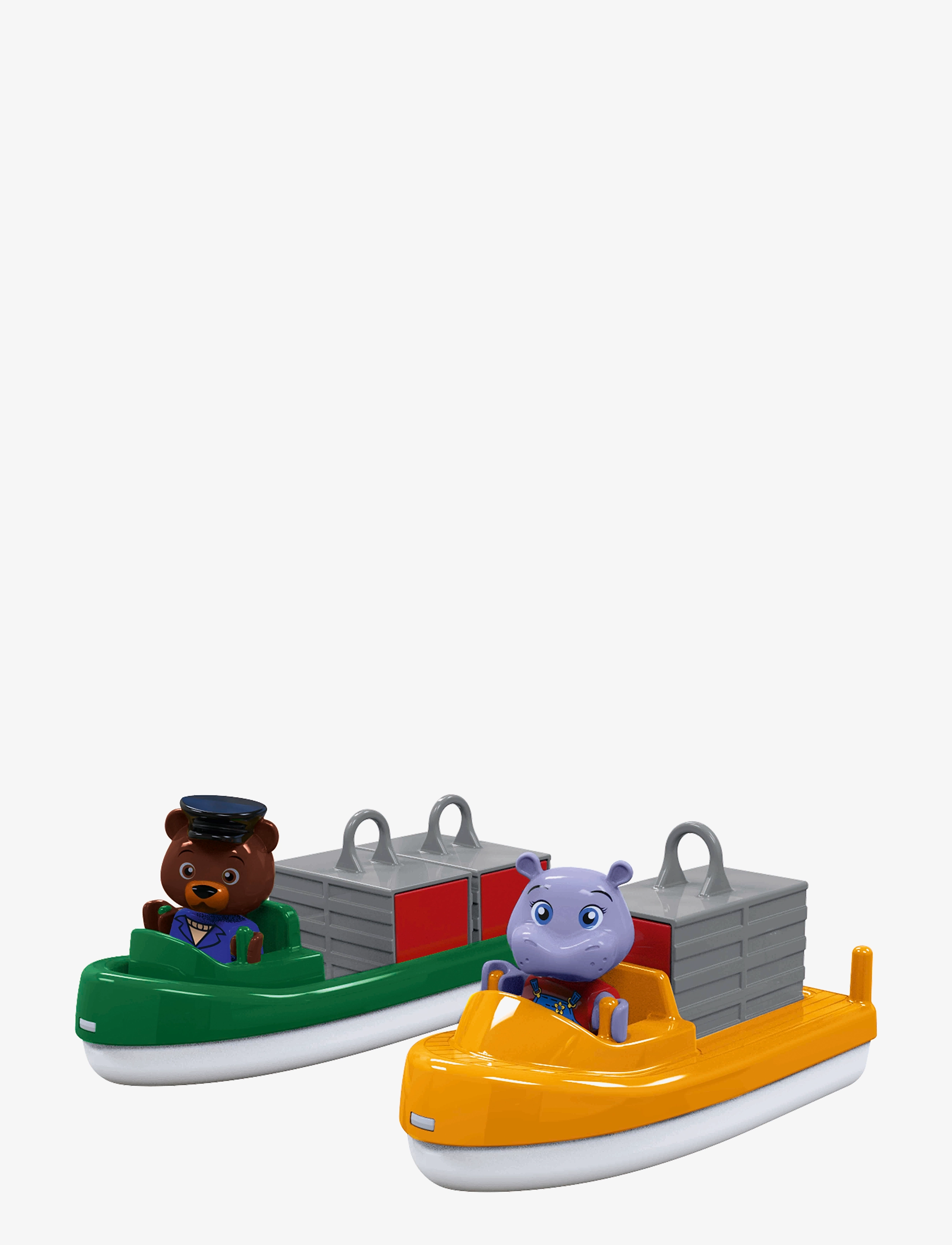 Aquaplay - AquaPlay 2 Containerboats with figurines - vannimänguasjad - multi coloured - 0