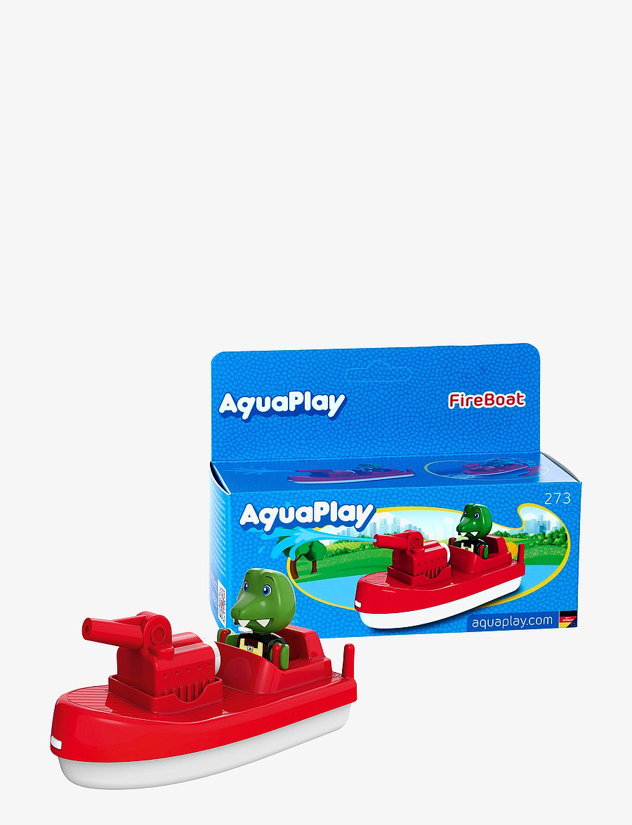 Aquaplay - AquaPlay FireBoat - badespielzeug - red - 1