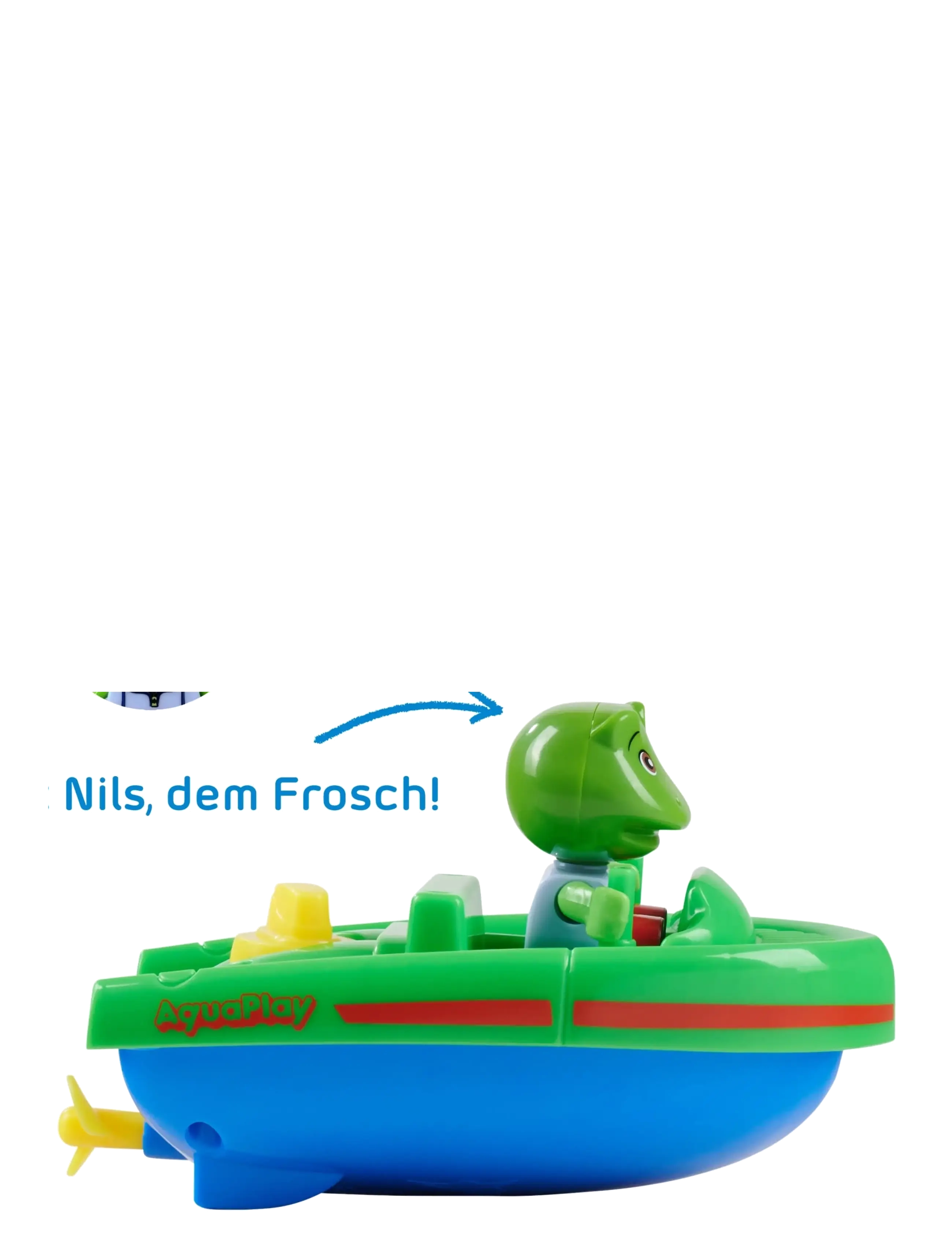 Aquaplay - AquaPlay – Sports Boat with Sven the Frog - baigner - green - 4