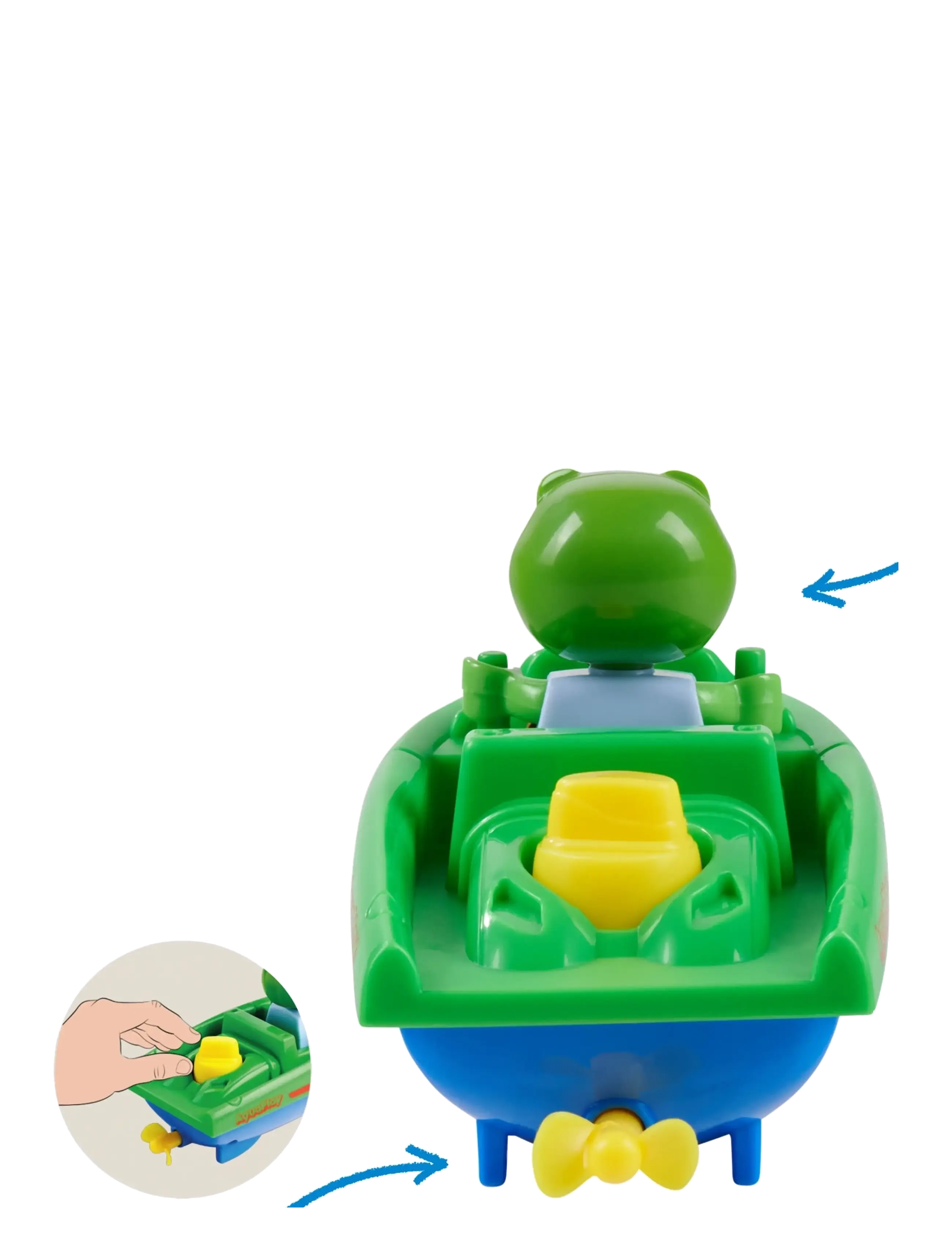 Aquaplay - AquaPlay – Sports Boat with Sven the Frog - baigner - green - 5