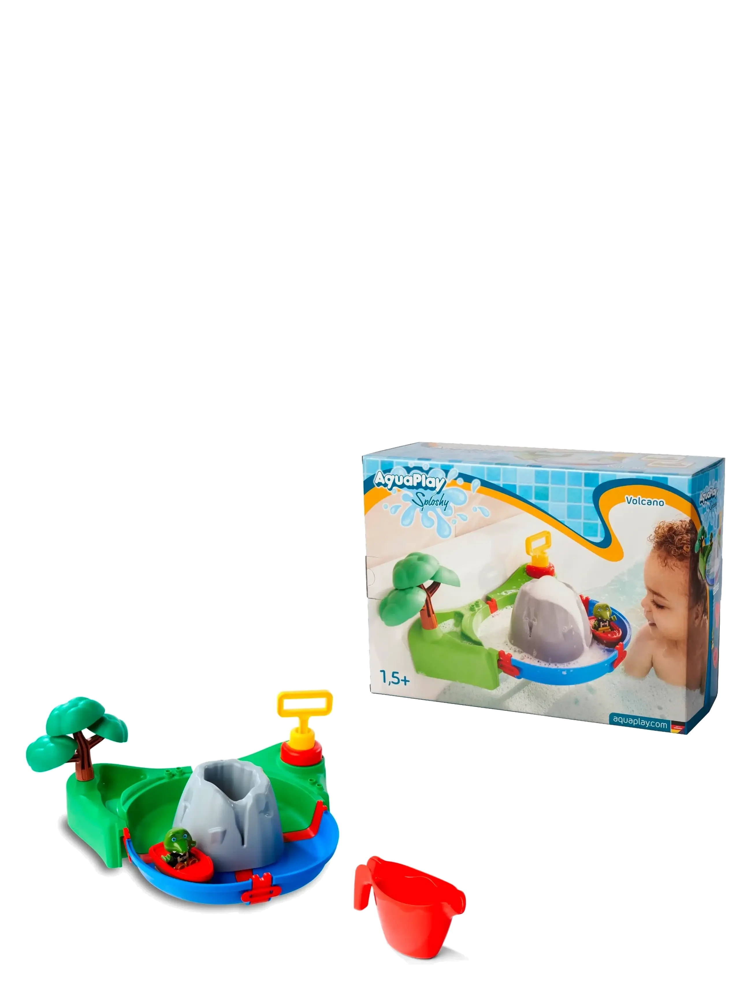 Aquaplay Aquaplay Sploshy Vulcano Water Play Set, One Size, Multi/patterned, Bath & Water Legetøj > Bath Legetøj, Børn