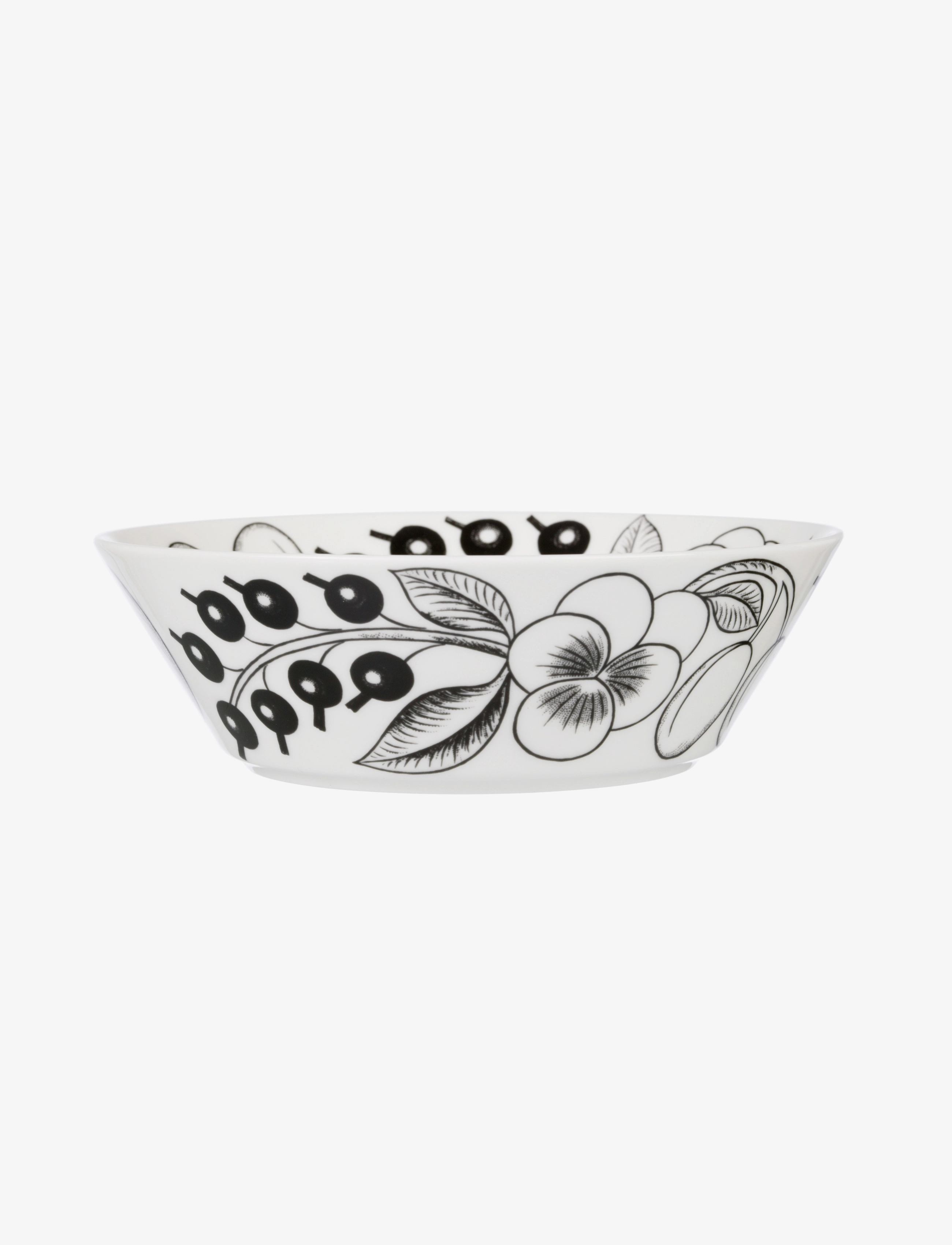 Arabia - Paratiisi bowl 17 black - black/white - 0