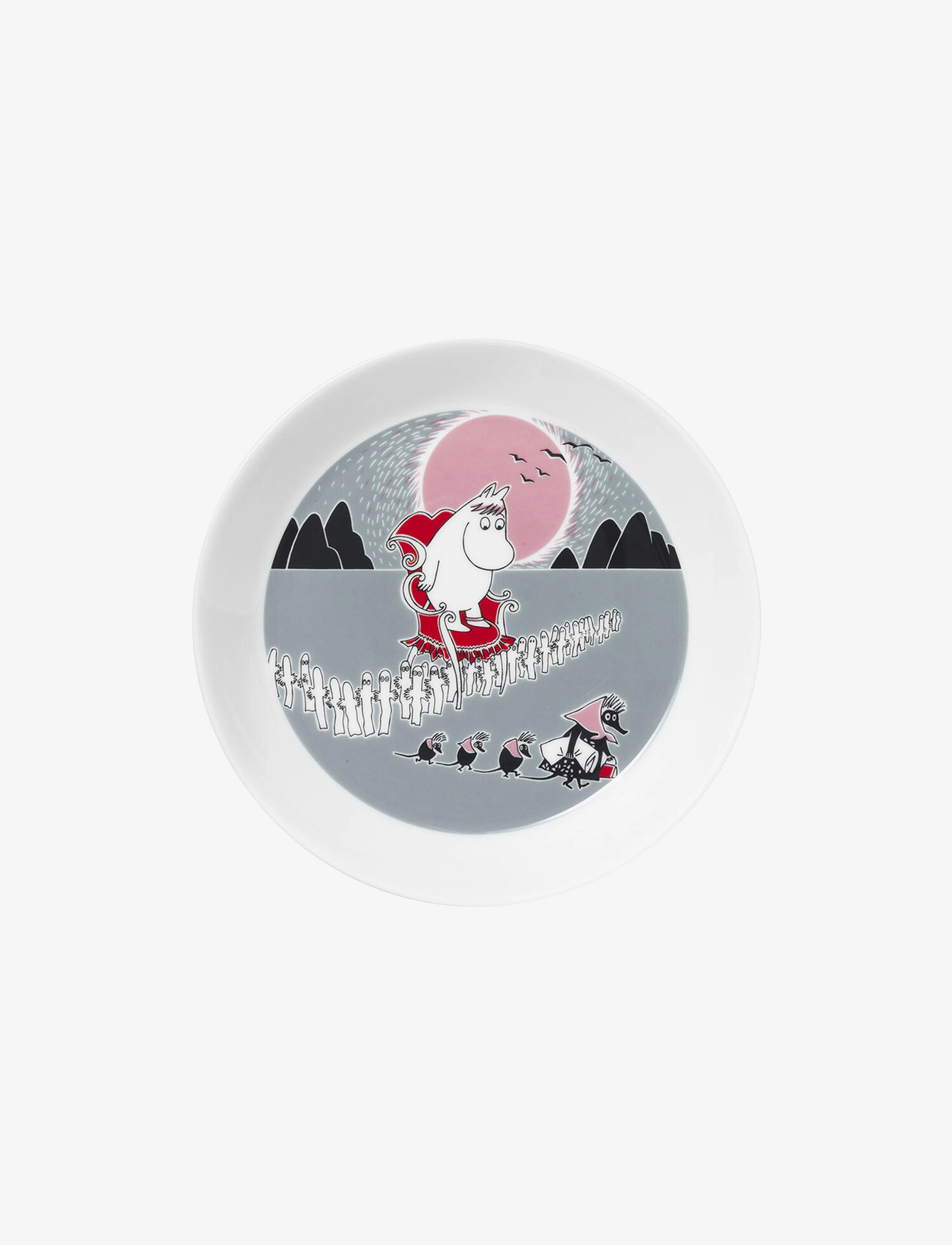 Arabia Moomin Plate Ø19cm Adventure Move, Ø 19 cm, Multi/patterned, Skåle > Morgenmadsskåle, Unisex