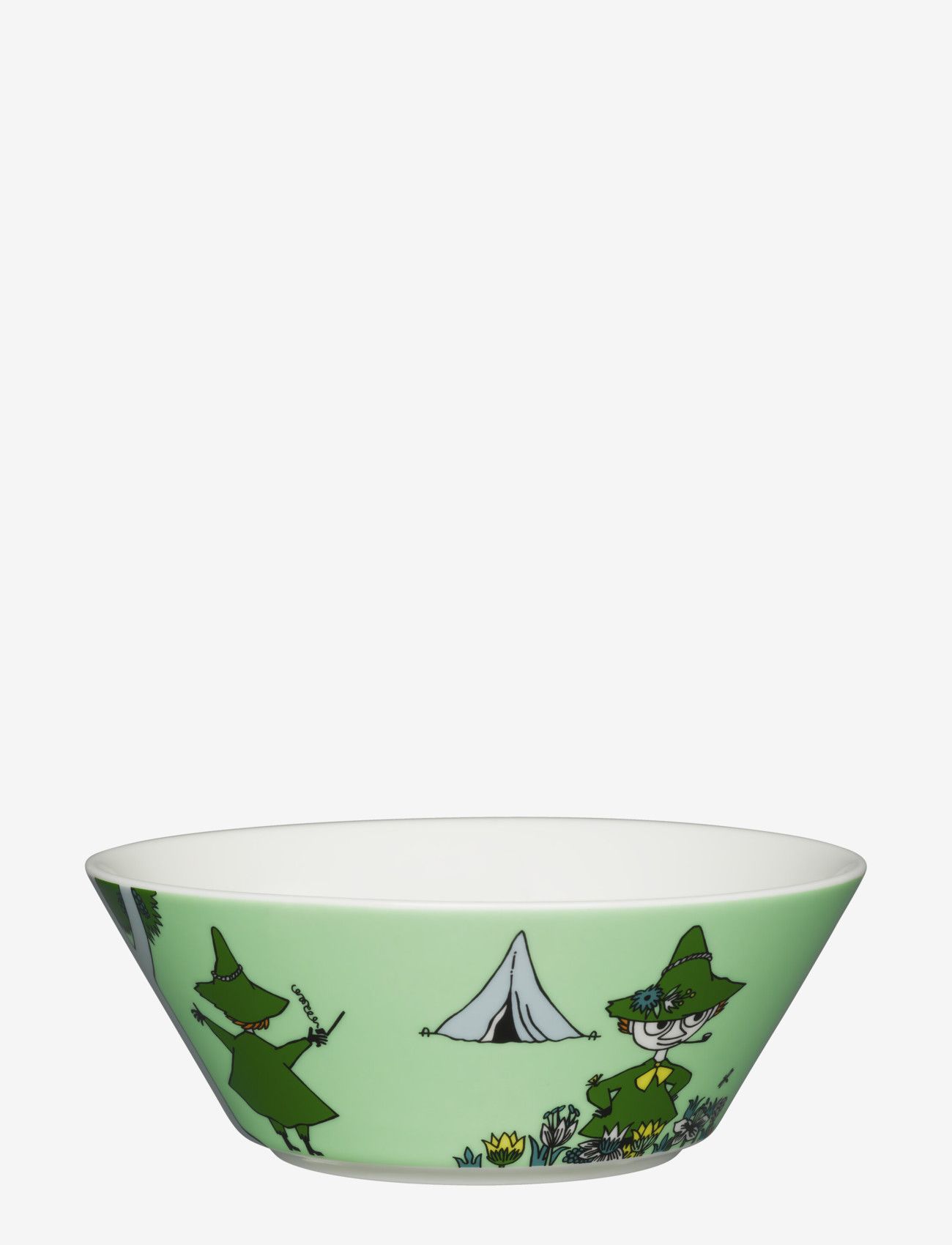 Arabia Moomin Bowl Ø15Cm Snufkin, Breakfast Skål, Multi/mønstret, Str: Ø 15 CM