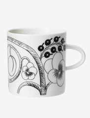 Arabia - Paratiisi mug 0.24L black - najniższe ceny - black/white - 0