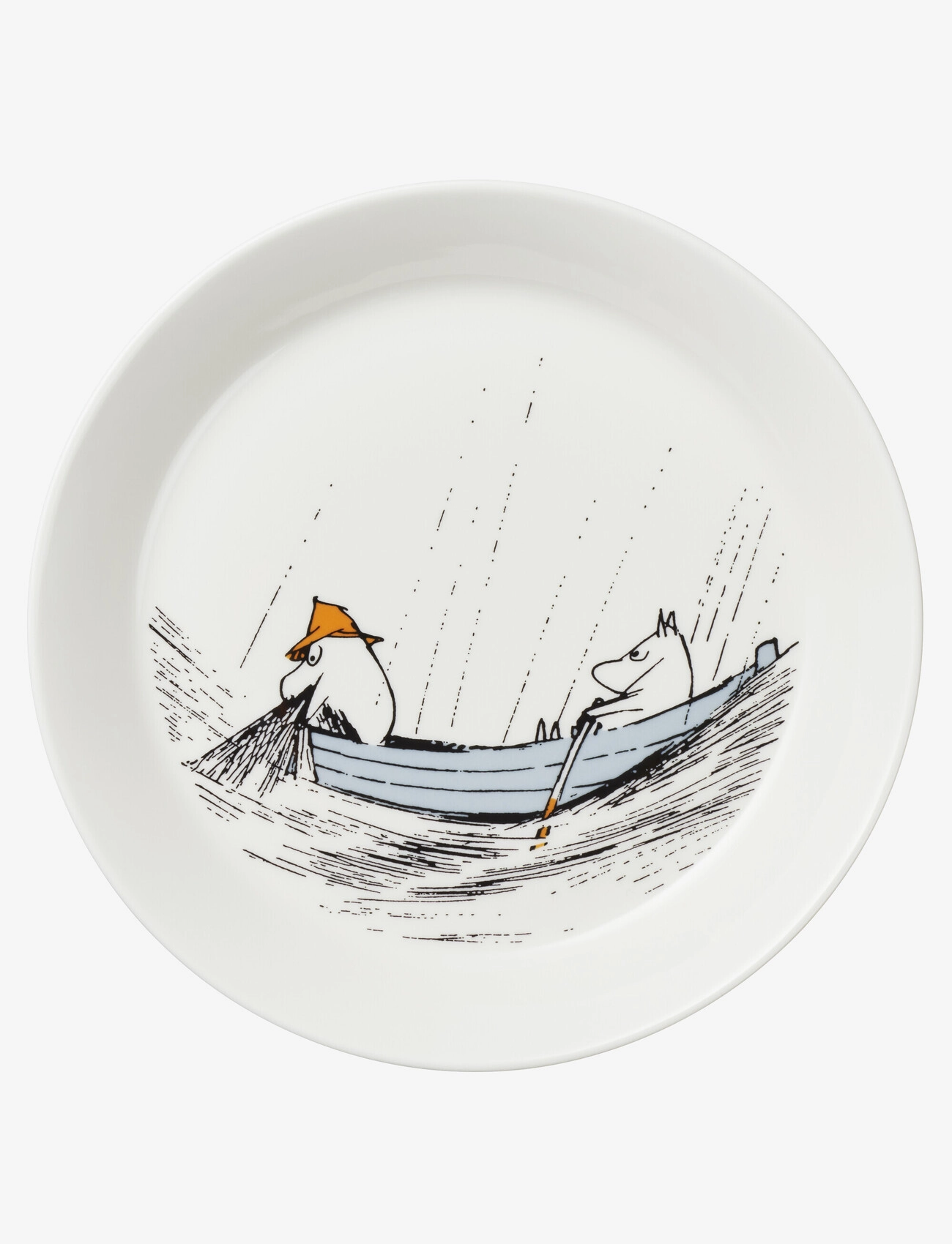 Arabia Moomin plate Ø19cm True to its origins - Arabia - GREY / white