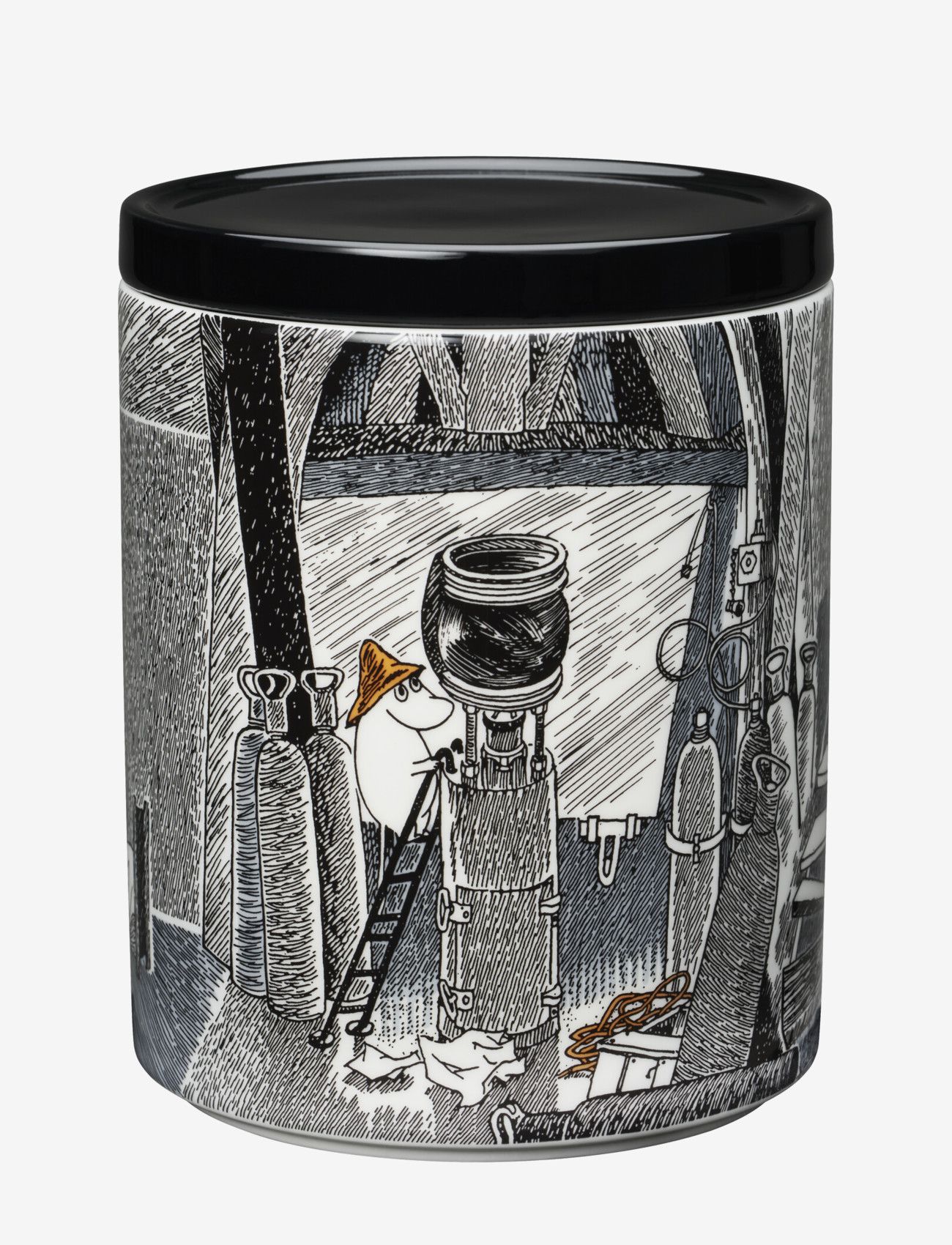 Arabia - Moomin jar 1,2L True to its origins - kitchen jars - grey - 1